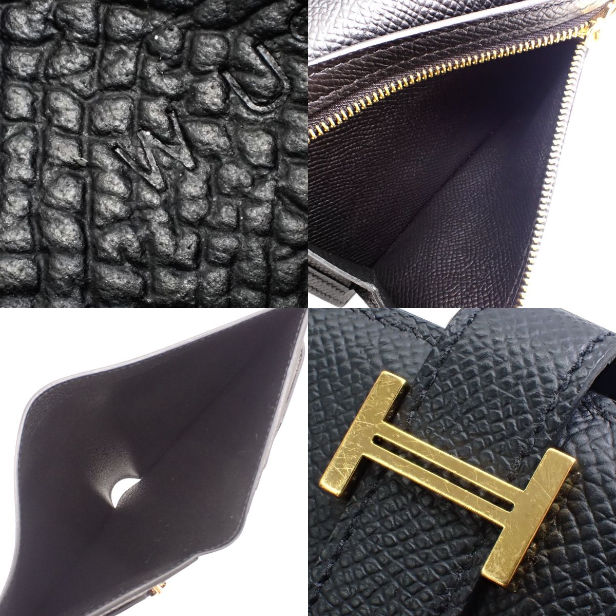 ベアンコンパクト ヴォーエプソン ブラック ゴールド金具 W刻印
