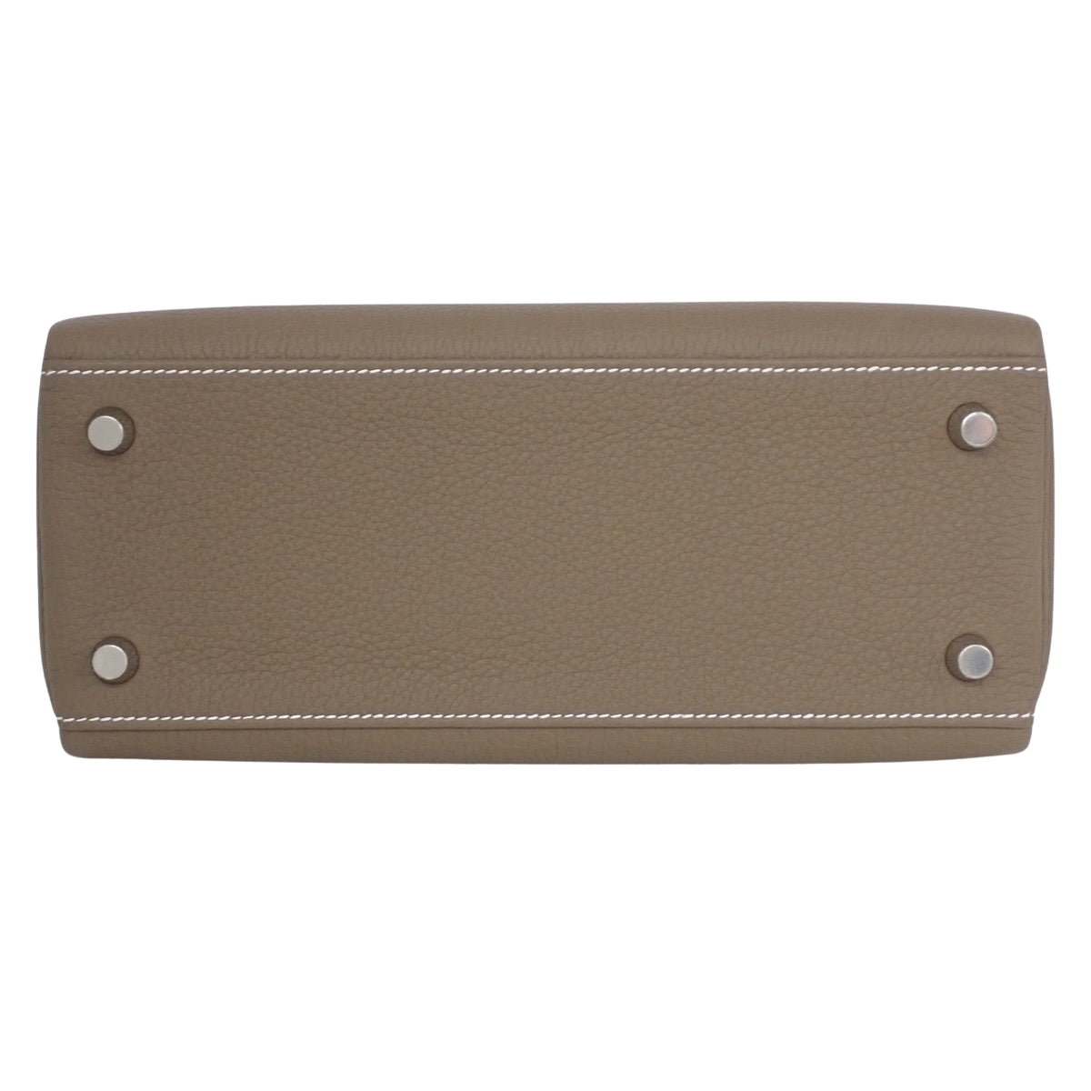 【新品】ケリー25(内縫い) G刻印 トゴ エトゥープ/エトープ シルバー金具