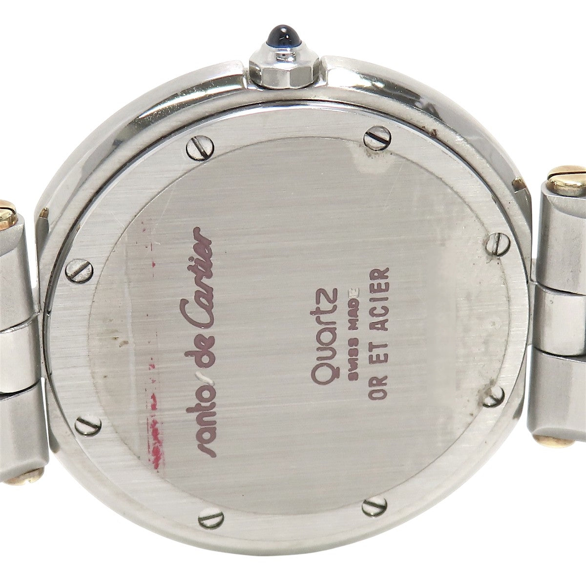 Santos Vendome LM YG/SS White Quartz Ladies'