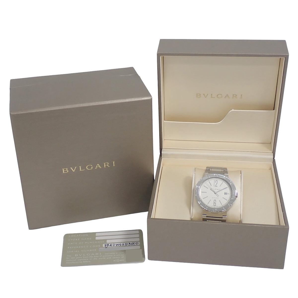BVLGARI ブルガリブルガリ BB42WSSD SS ホワイト 自動巻き メンズ