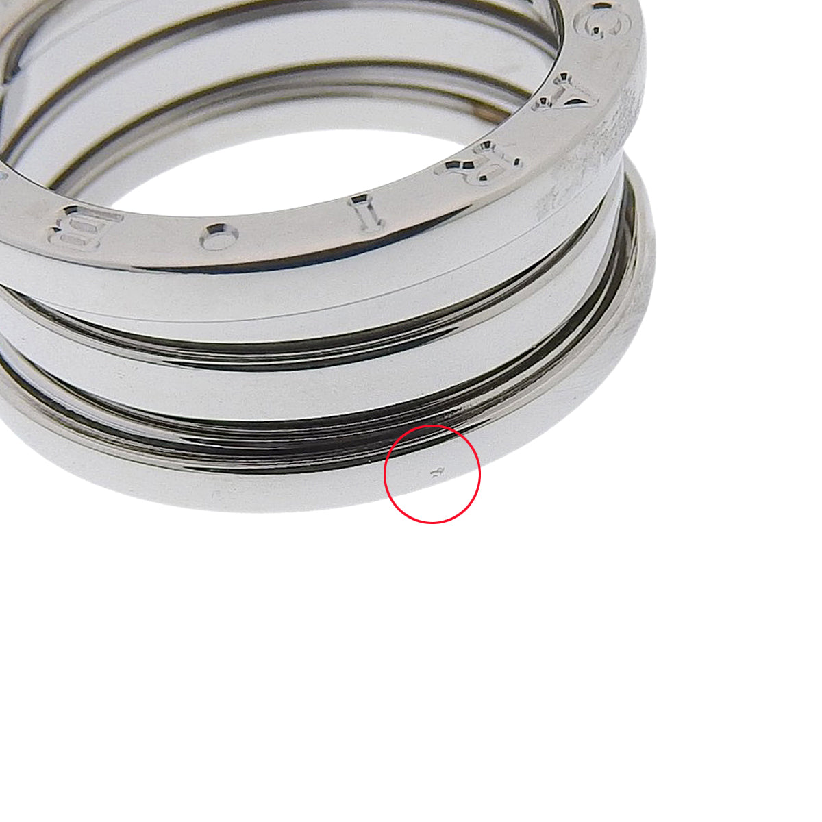B.zero1 ring, 18K white gold, size 53, 9.2g