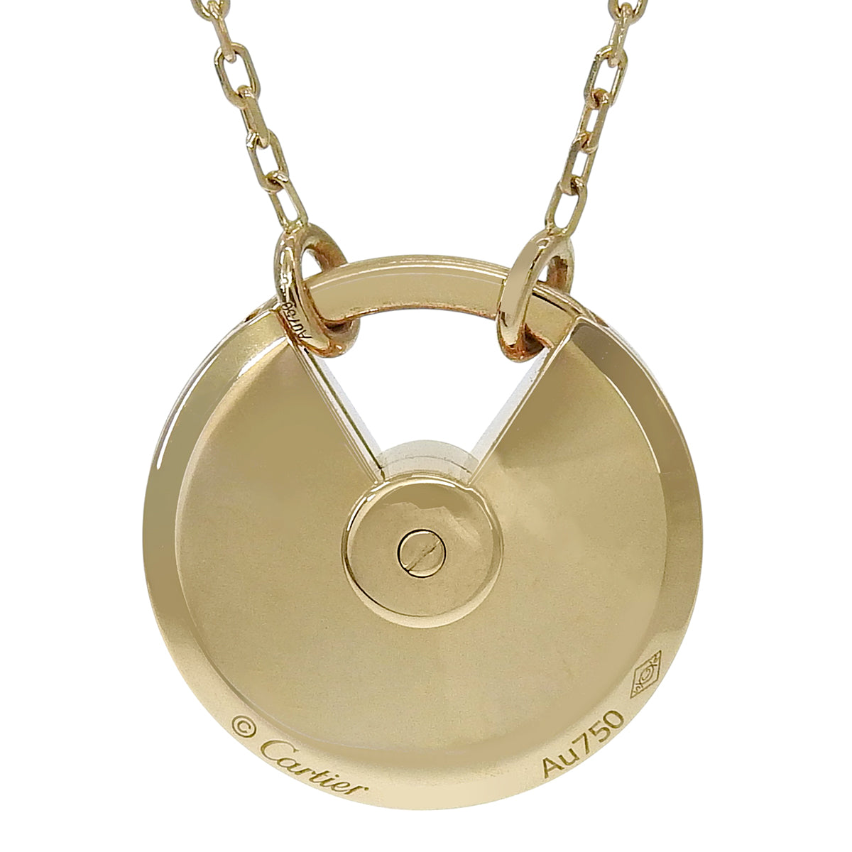 Amulette de Cartier Necklace SM Mother of Pearl/Diamonds K18YG 10.2g
