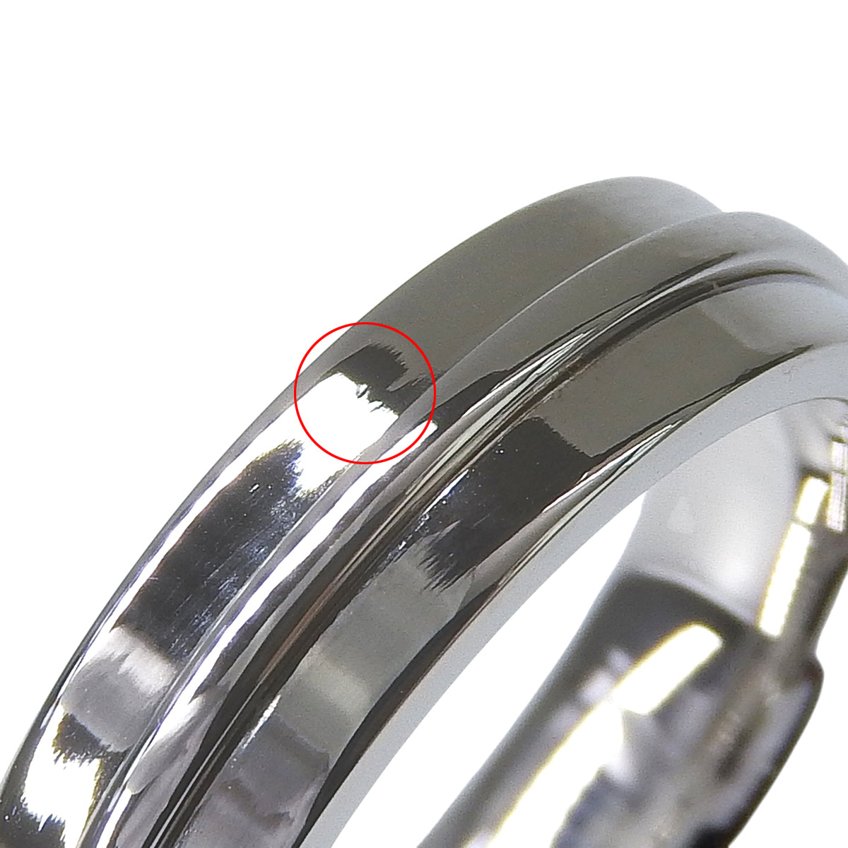 T ナロー リング ホワイトゴールド K18WG 16(56)号 9.8g