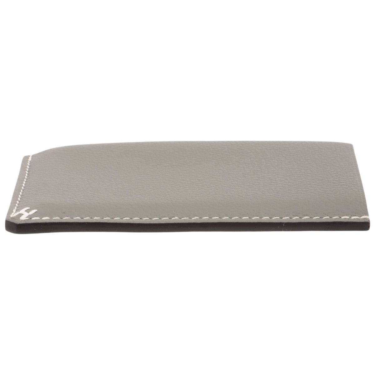 H Series card case Evercolor Gris Meyer W stamp