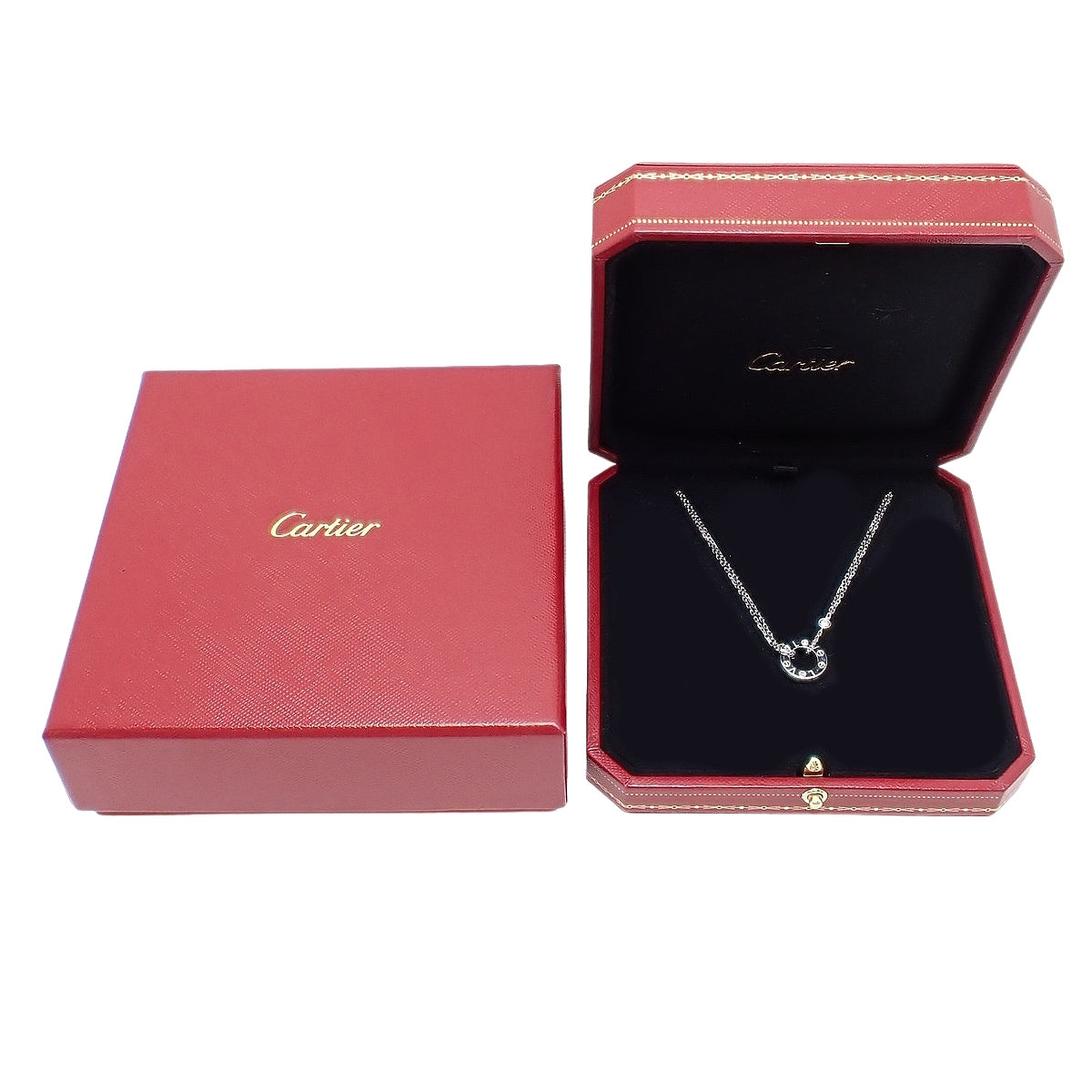 LOVE Necklace Diamond K18WG 6.8g