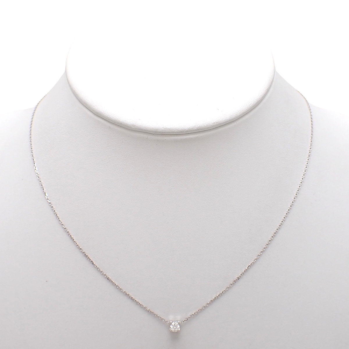 C de Cartier Necklace Diamond D0.18 White Gold K18WG 2.3g