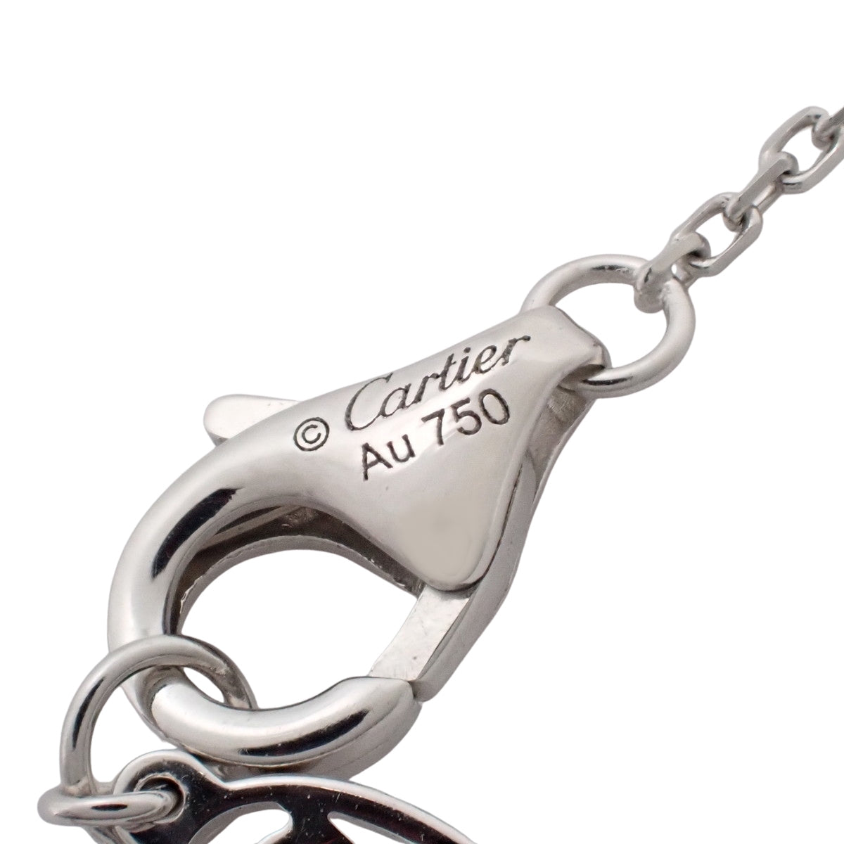 C de Cartier Necklace Diamond D0.18 White Gold K18WG 2.3g