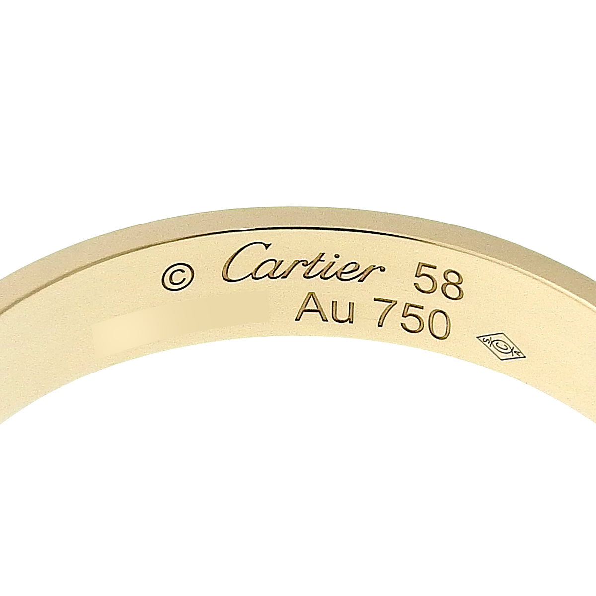 LOVE Ring, small model, 18K yellow gold, size 58, 3.4g