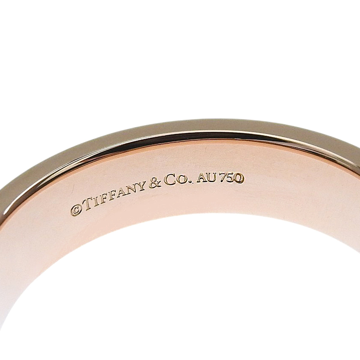 T Narrow Ring, Pink Gold, K18PG, Size 21 (61), 11.0g