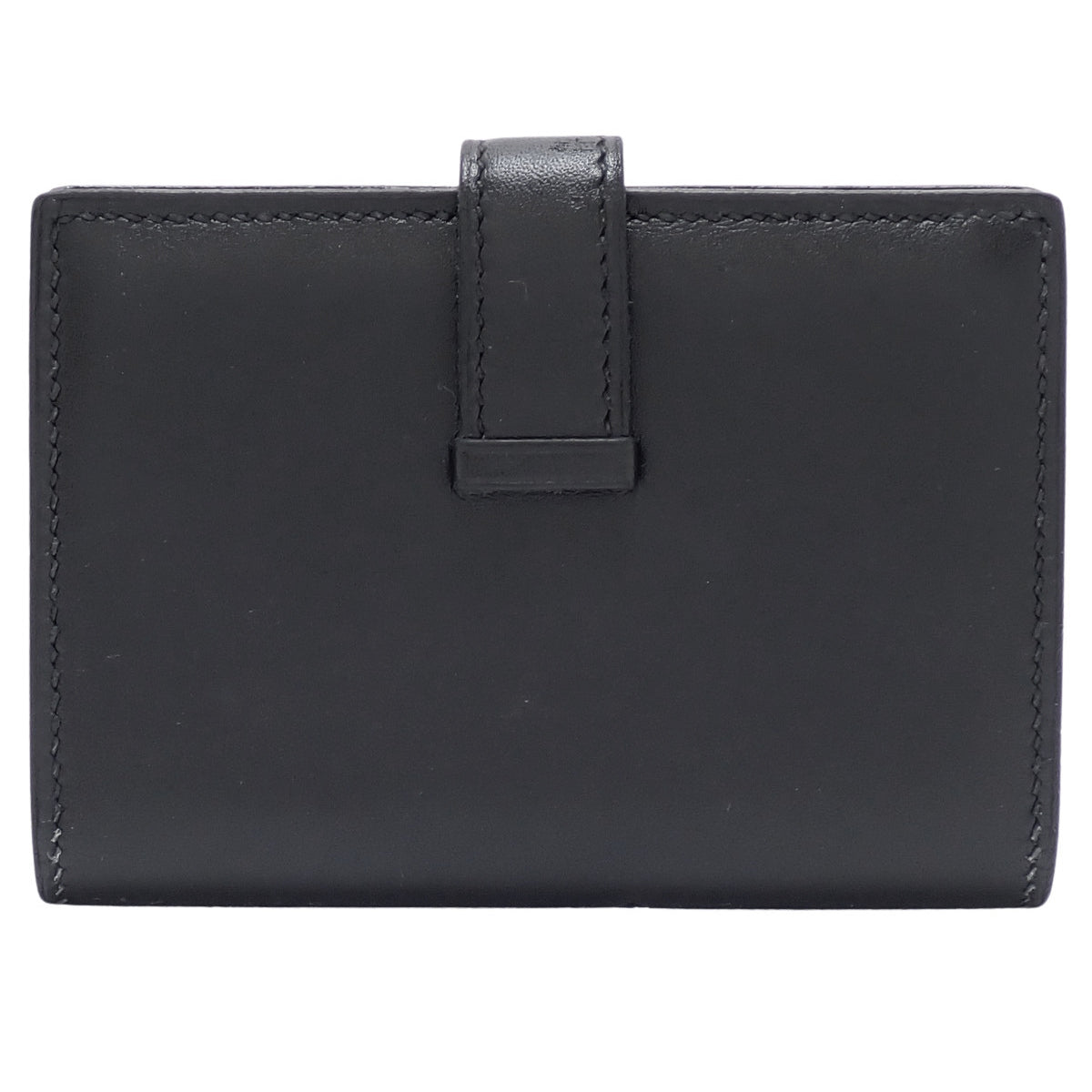 Bearn Card Case, Box Calf, Palladium Hardware, Black, Z stamp