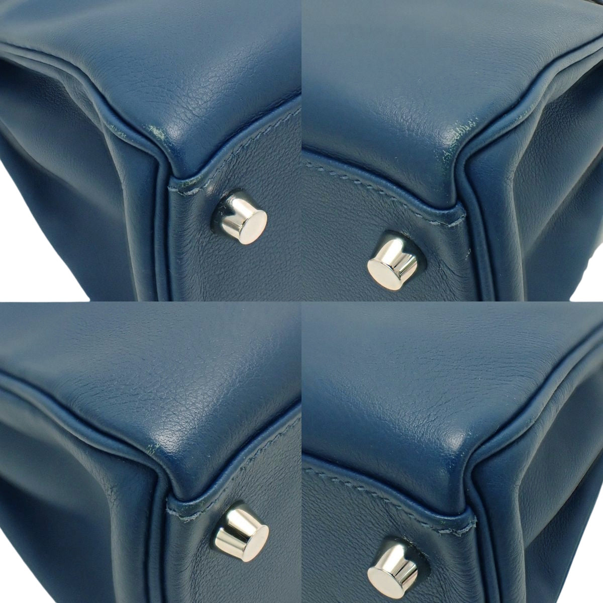 ケリー32(内縫い) エバーカラー ブルードプリュス/コルヴェール シルバー金具 D刻印