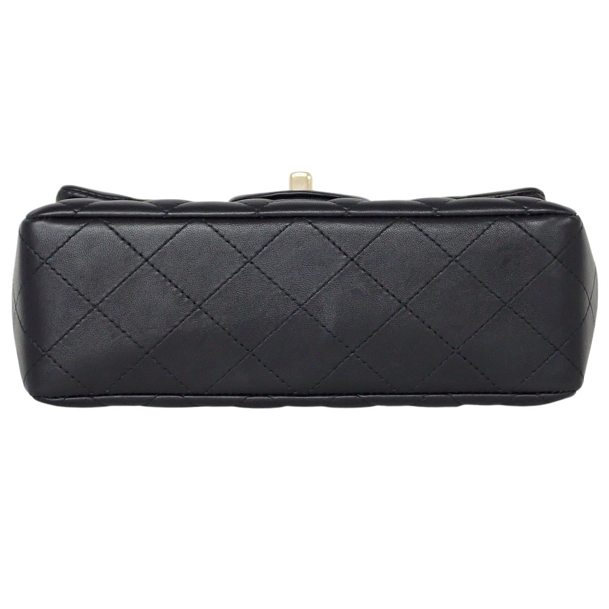 CHANEL Matelassé Mini Flap Chain Shoulder Bag Lambskin Black AS2326