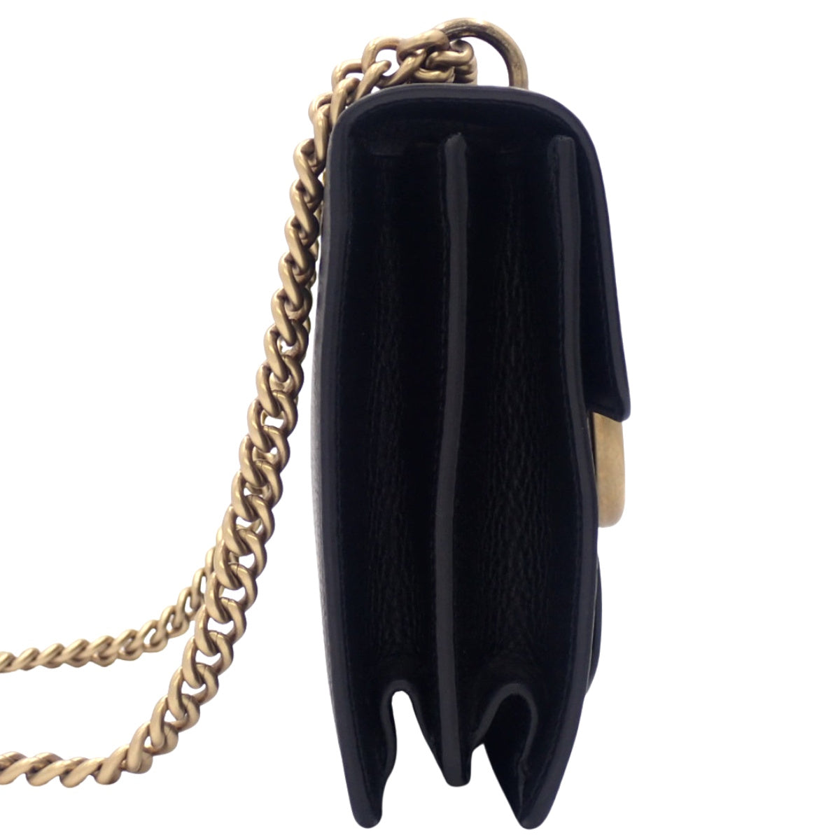 GG Marmont Chain Shoulder Bag Leather Black 779792