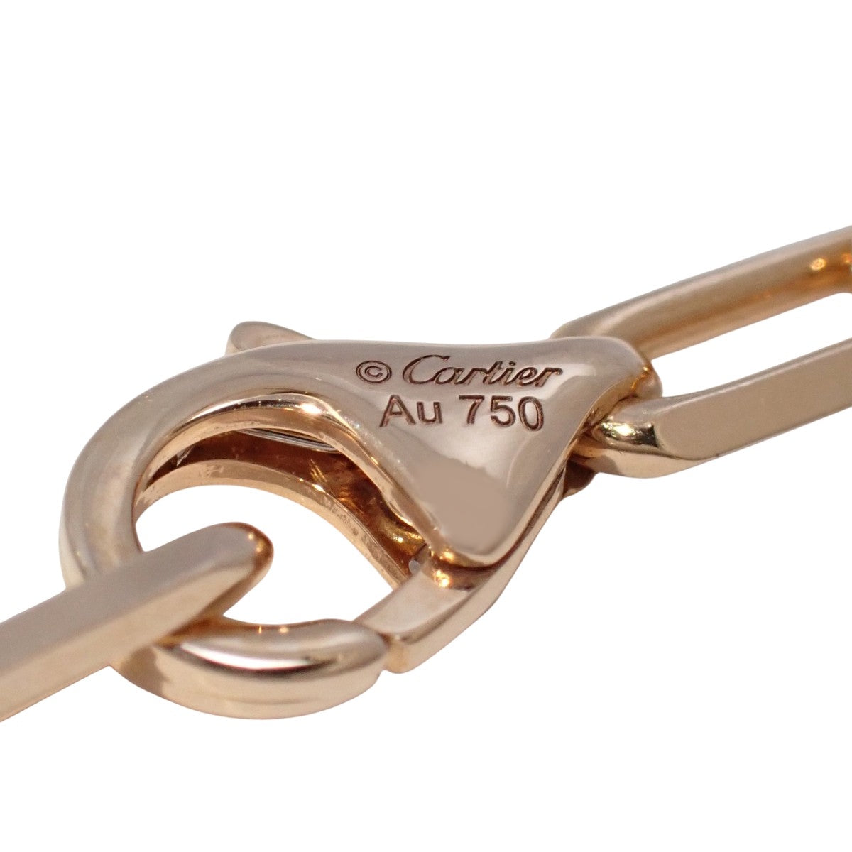 サントス ドゥ カルティエ ブレスレット チェーン スモールモデル ピンクゴールド K18PG 9.6g