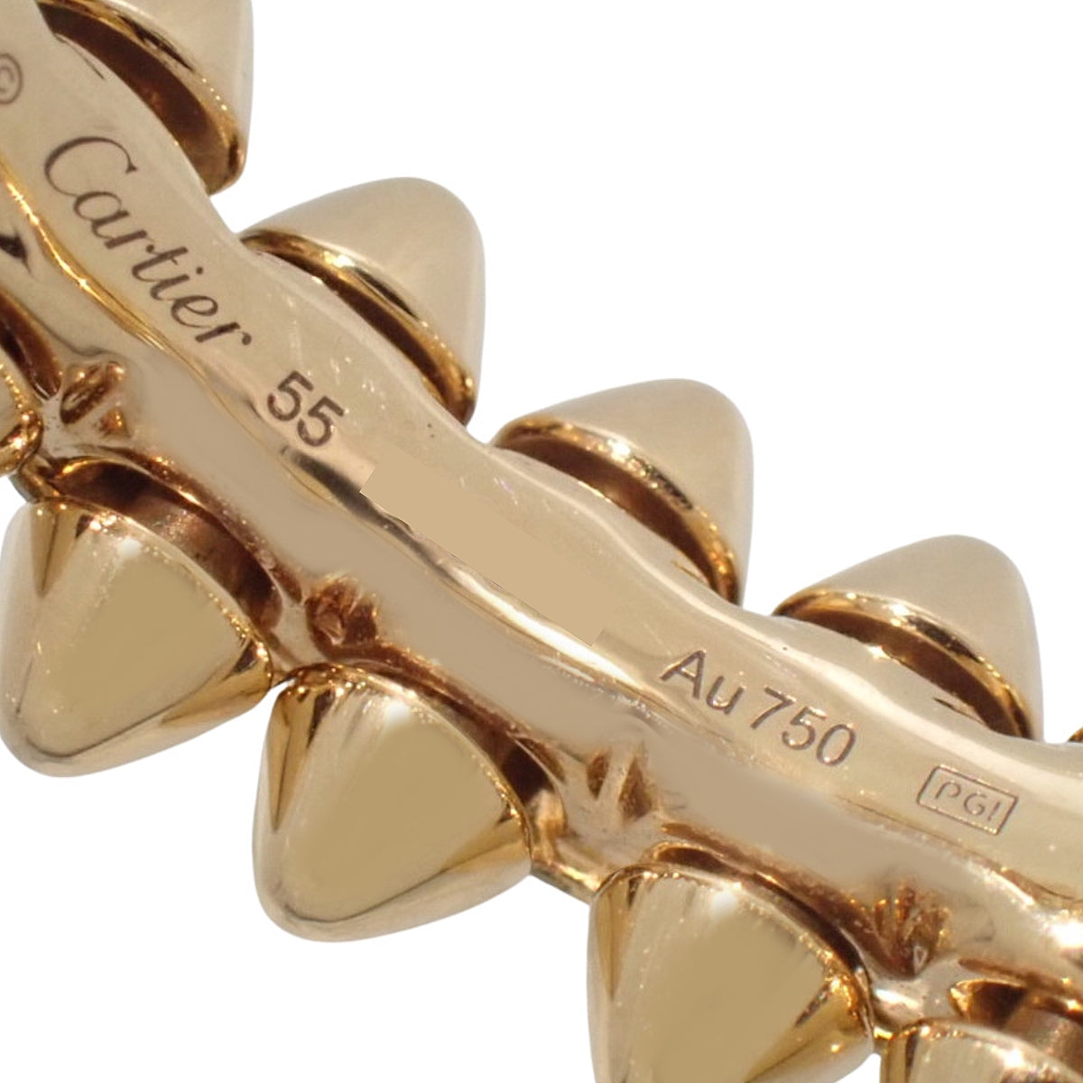 Cartier クラッシュ ドゥ カルティエ リング スモールモデル ピンクゴールド K18PG 55 8.4g