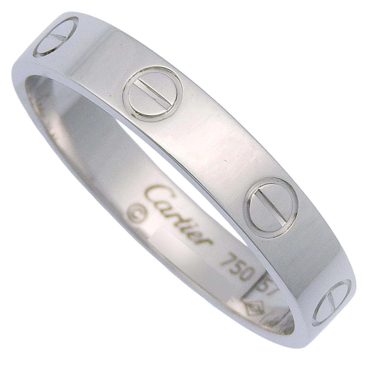 LOVEリング スモールモデル ホワイトゴールド K18WG 57 3.6g
