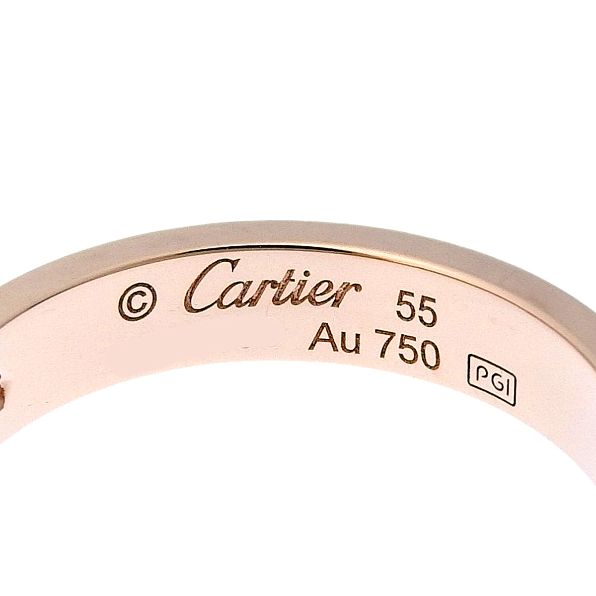 CARTIER(カルティエ) ラブコレクション LOVEリング スモールモデル ダイヤモンド B4050700 ピンクゴールド K18PG 55 4.8g 指輪 ラブリング 1PD ジュエリー レディース 40802215035【中古】【アラモード】