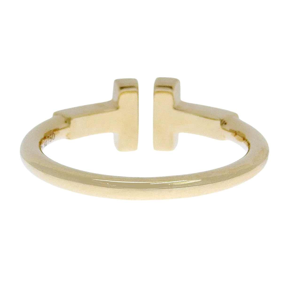 T Wire Ring, Yellow Gold, K18YG, Size 9 (49), 3.0g