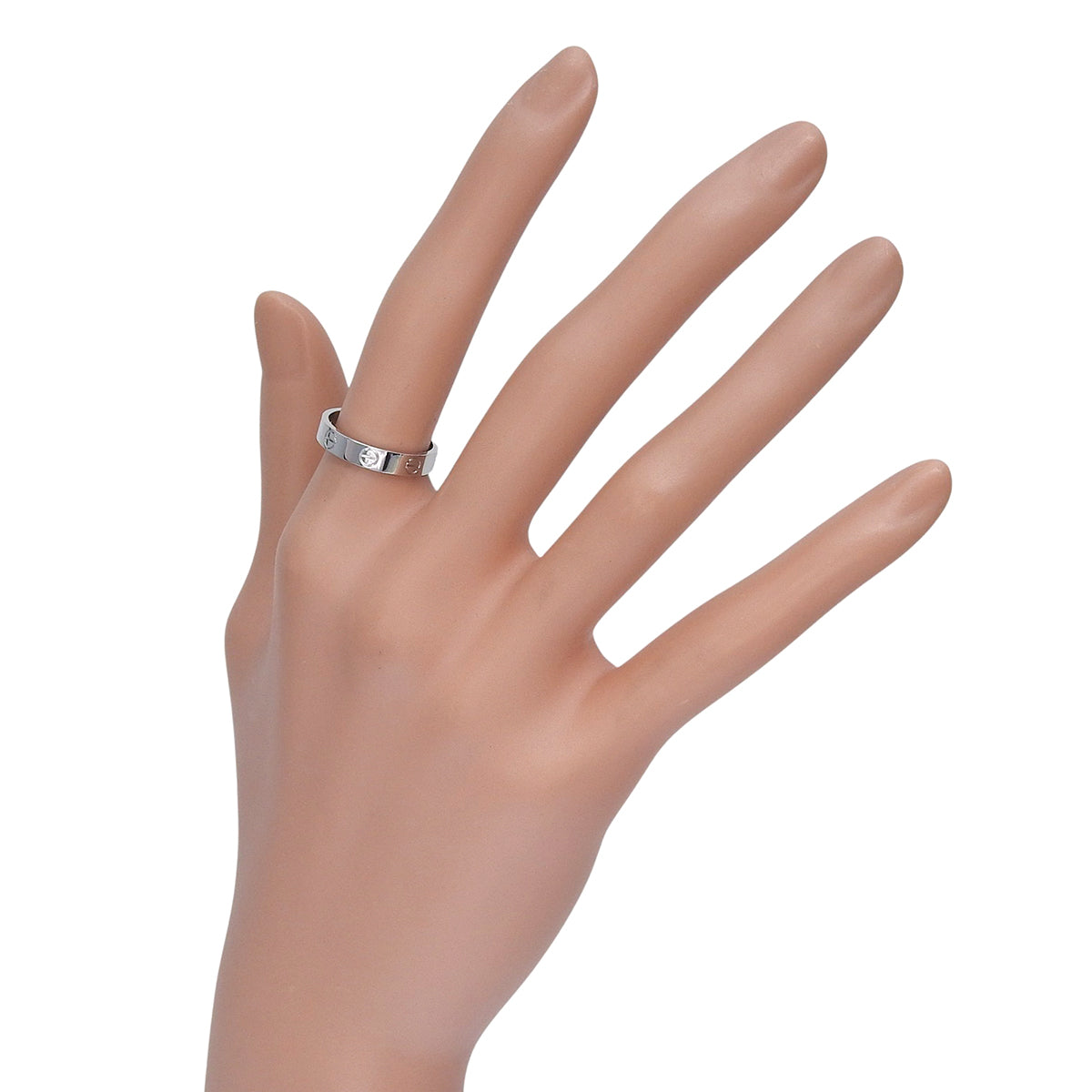 LOVEリング スモールモデル ホワイトゴールド K18WG 52 3.3g