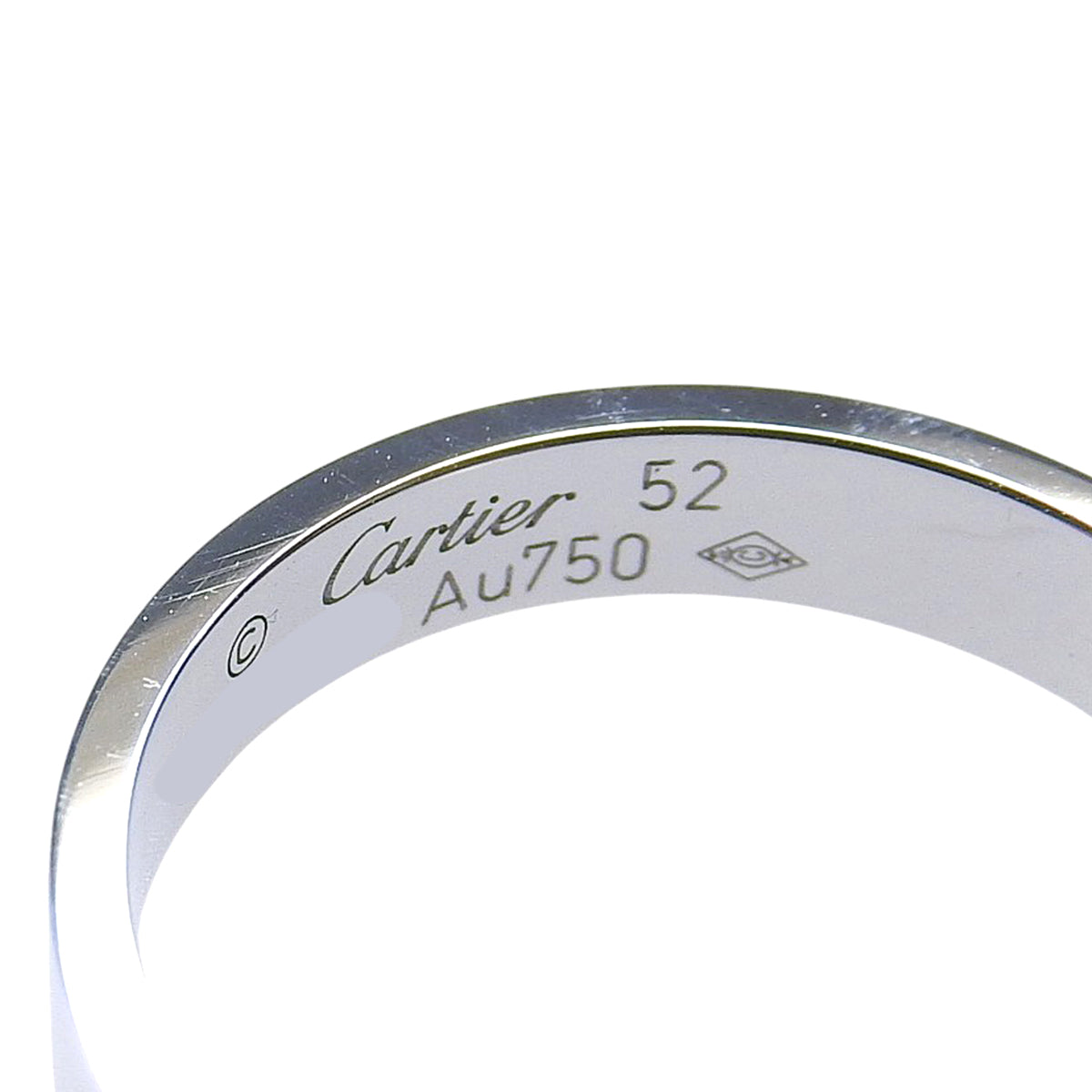 LOVEリング スモールモデル ホワイトゴールド K18WG 52 3.3g