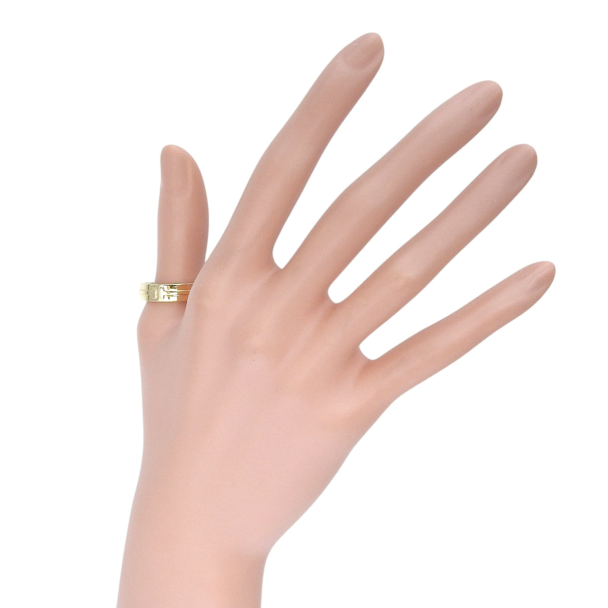 T TWO ワイドリング イエローゴールド K18YG 17.5(57.5)号 9.9g