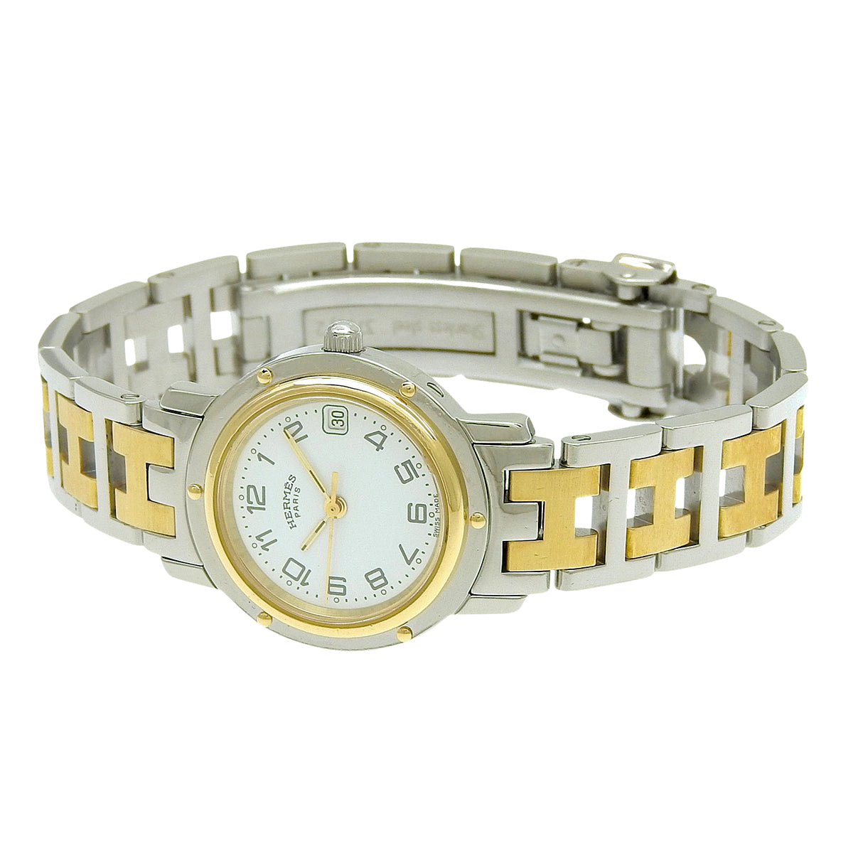 Clipper CL4.220 SS/GP White Quartz Women's
