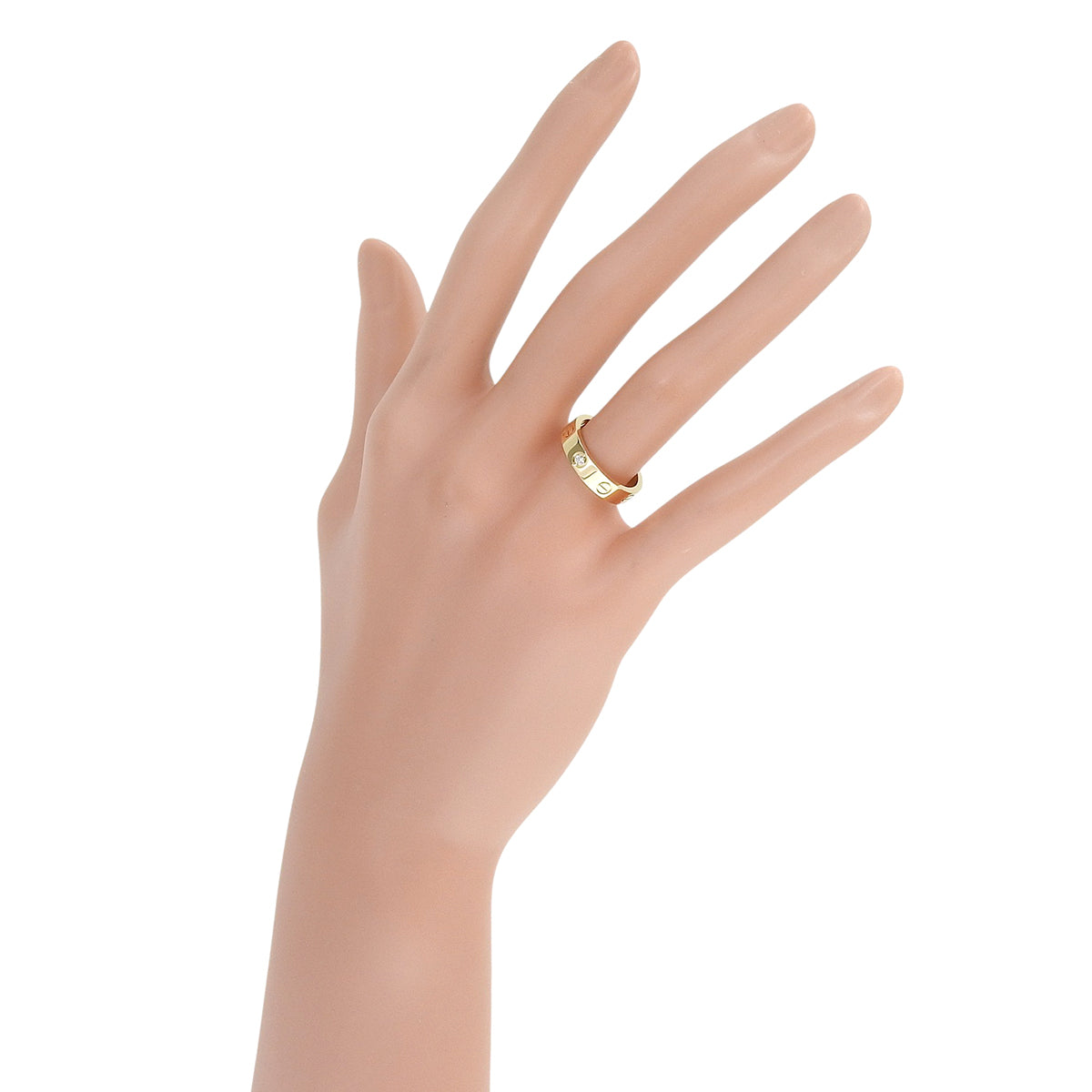 LOVE Ring, Small Model, Diamond, 18K Yellow Gold, Size 49, 4.2g, Love Ring, 1PD, Jewelry