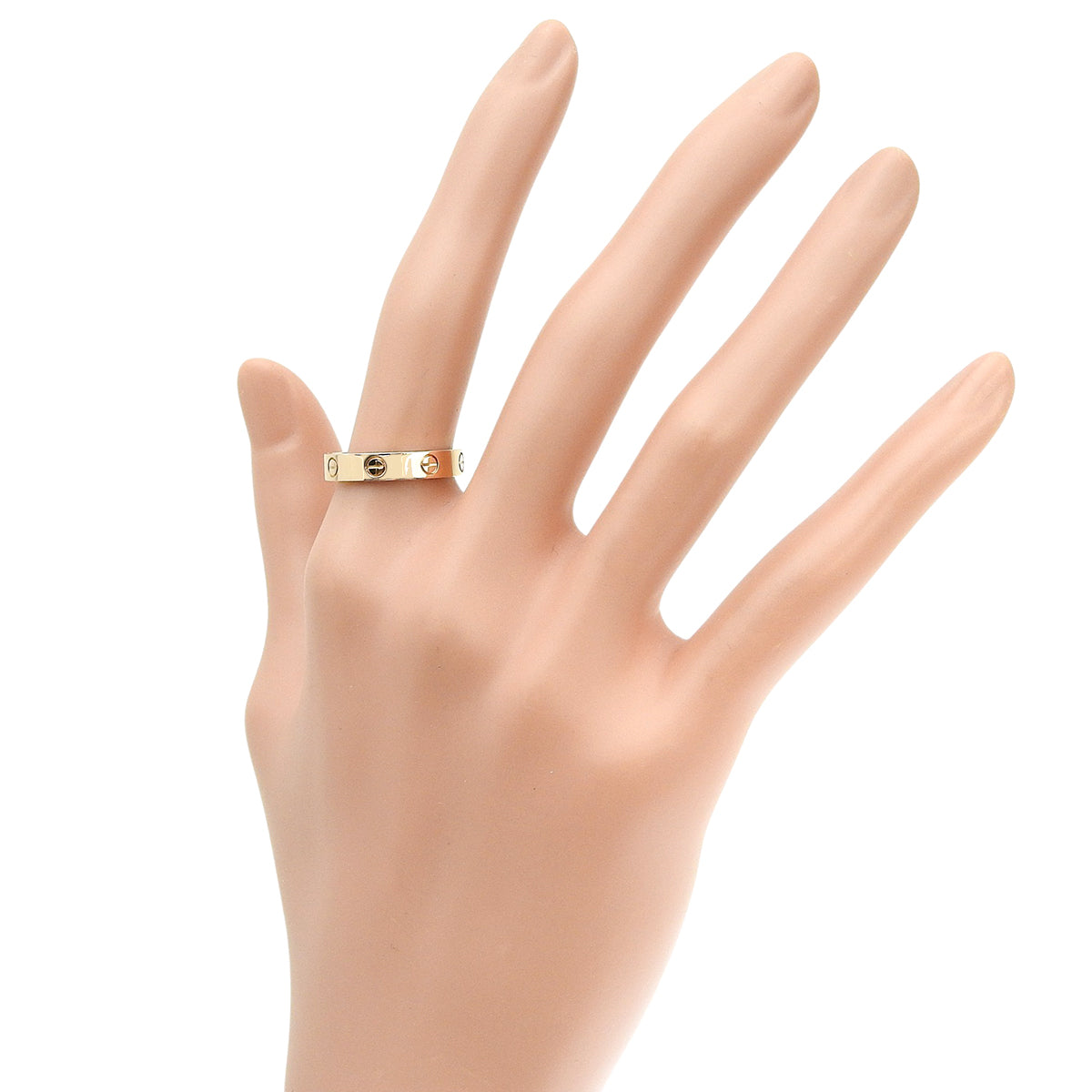 LOVE ring, small model, 1 diamond, 18K pink gold, 55, 4.7g