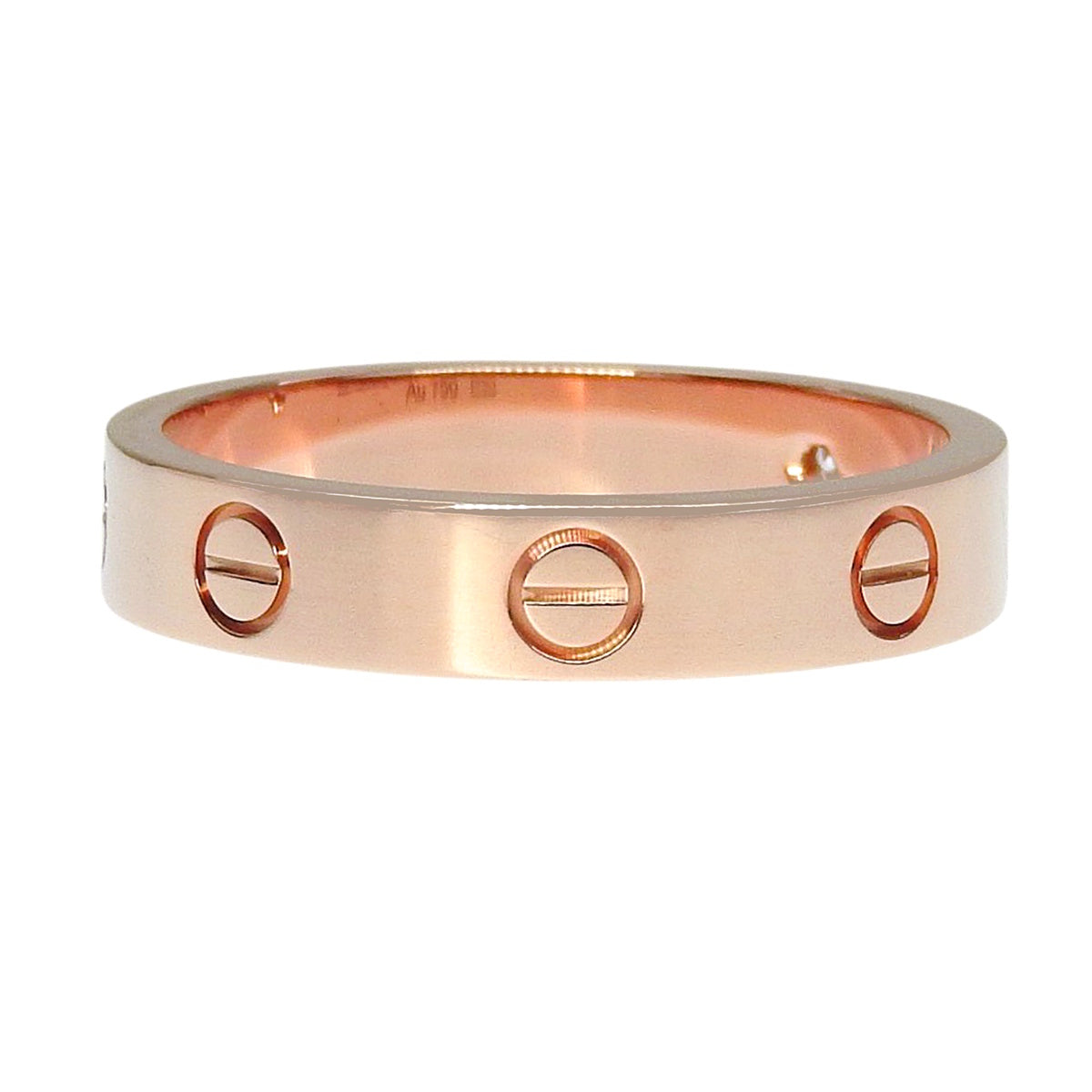 LOVE ring, small model, 1 diamond, 18K pink gold, 55, 4.7g