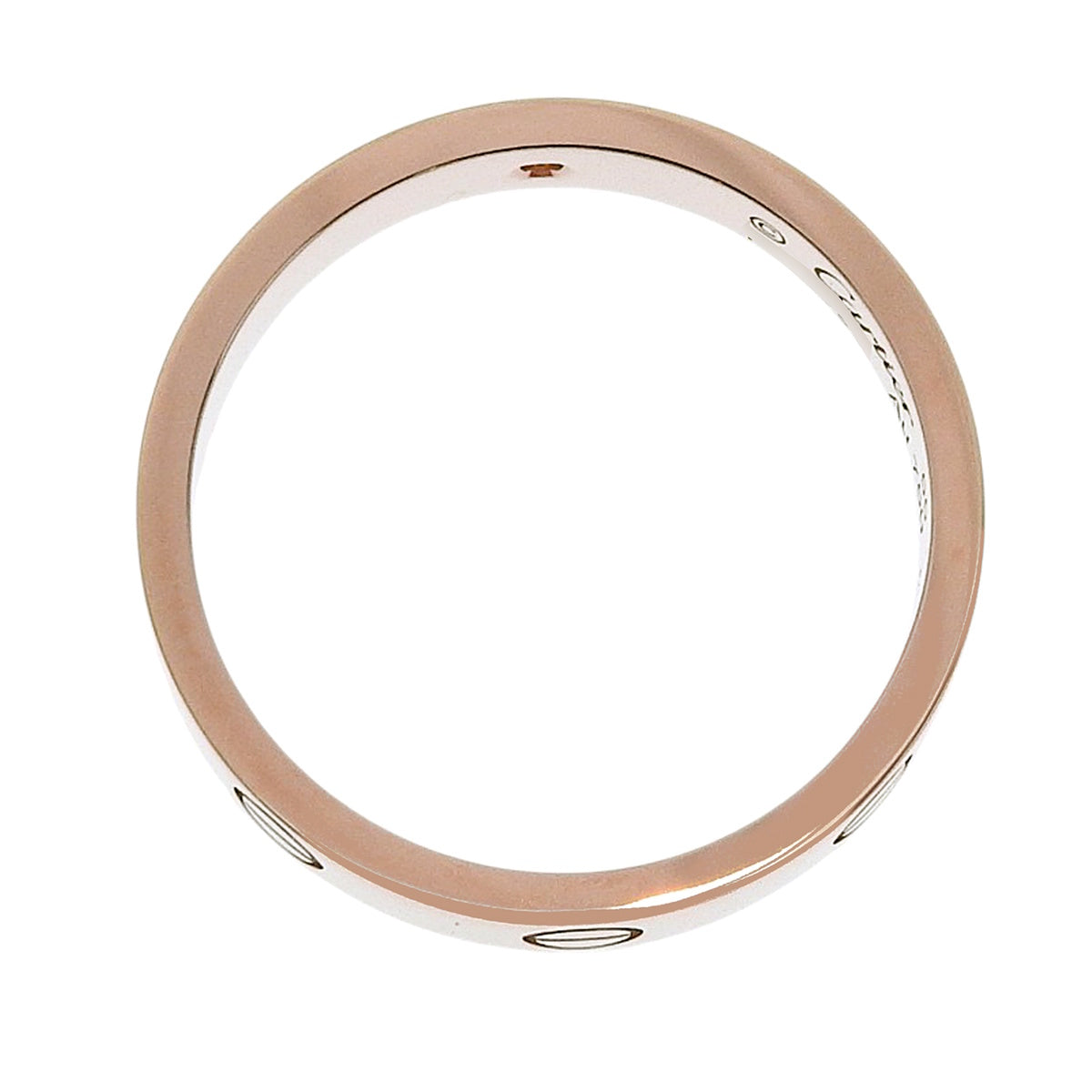 LOVE ring, small model, 1 diamond, 18K pink gold, 55, 4.7g