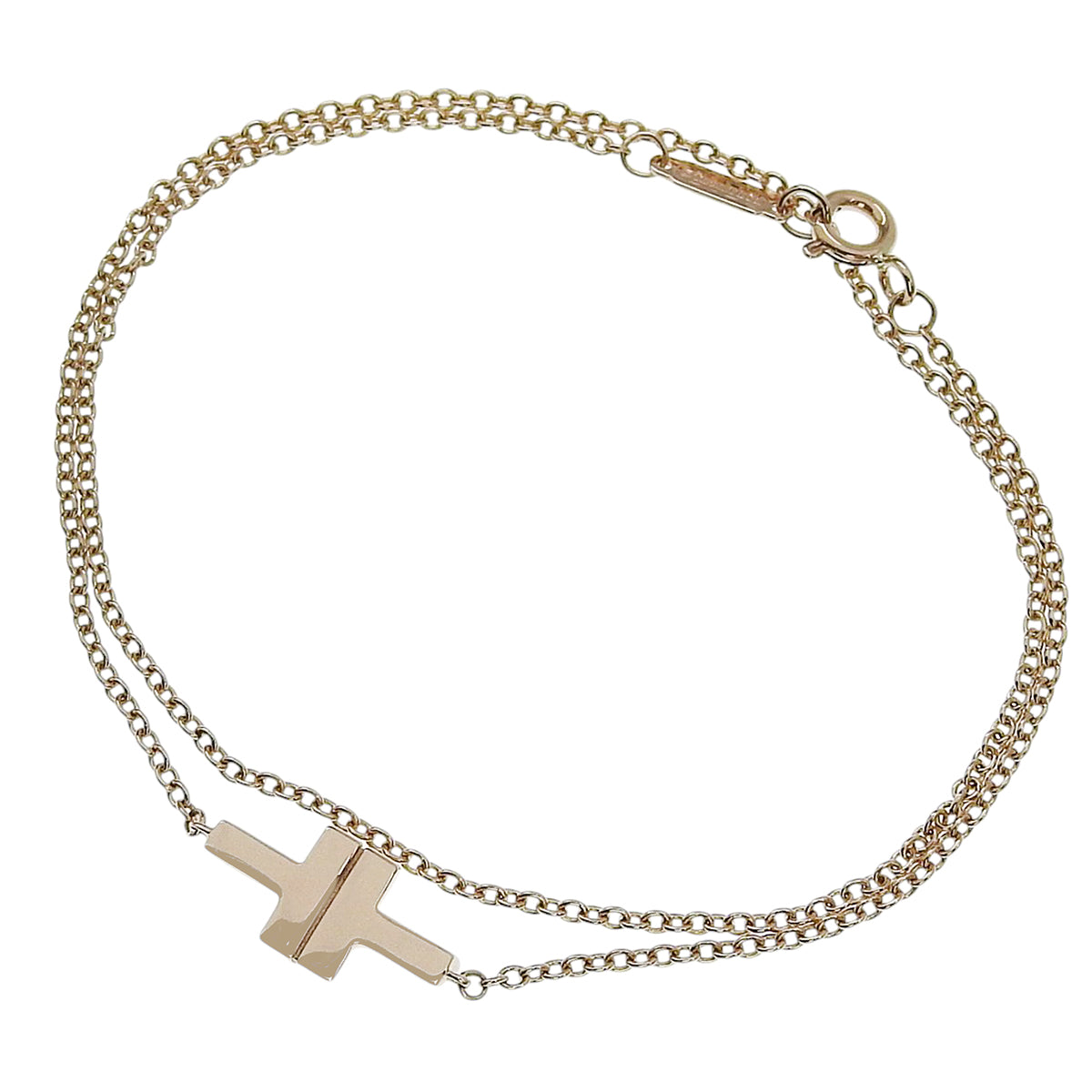 T TWO Bracelet, Diamond, Pink Gold, K18PG, 3.7g, Jewelry
