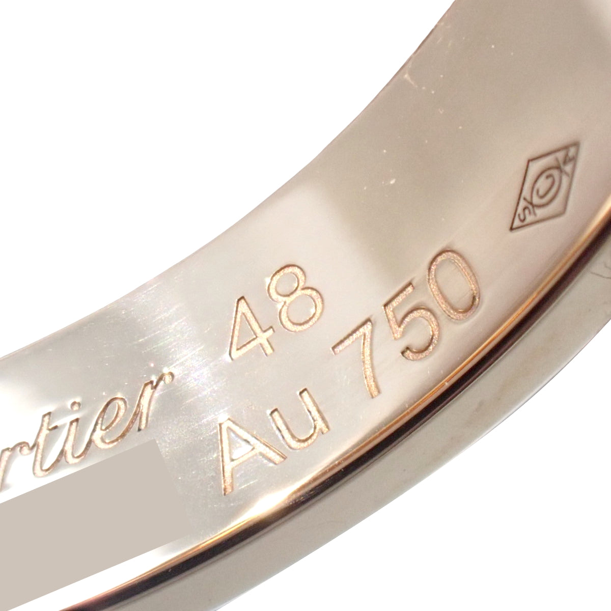 Cartier LOVEリング スモールモデル ダイヤ1石 ダイヤモンド ピンクゴールド K18PG 48 4.2g 1PD