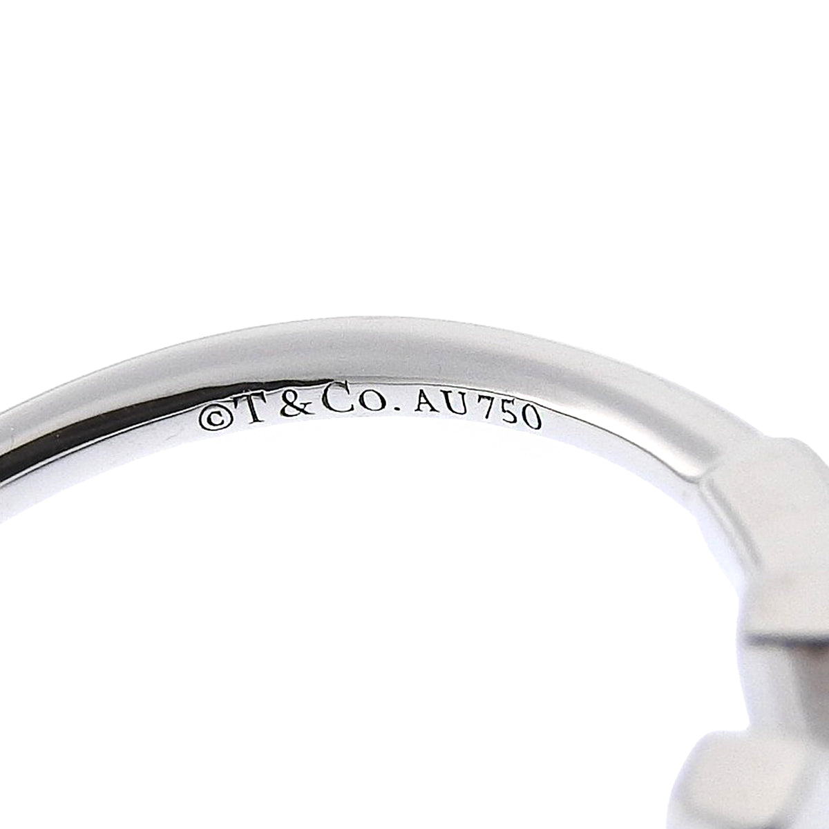 Tワイヤー リング ホワイトゴールド K18WG 12(52)号 3.0g