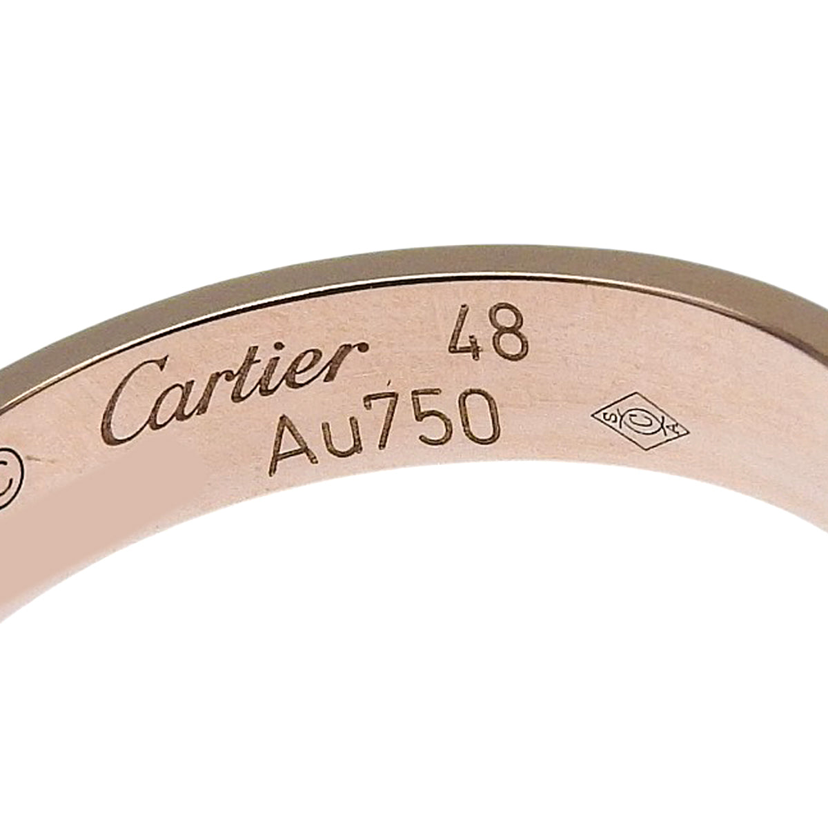 LOVE ring, small model, pink gold, 18K rose gold, 48, 2.7g