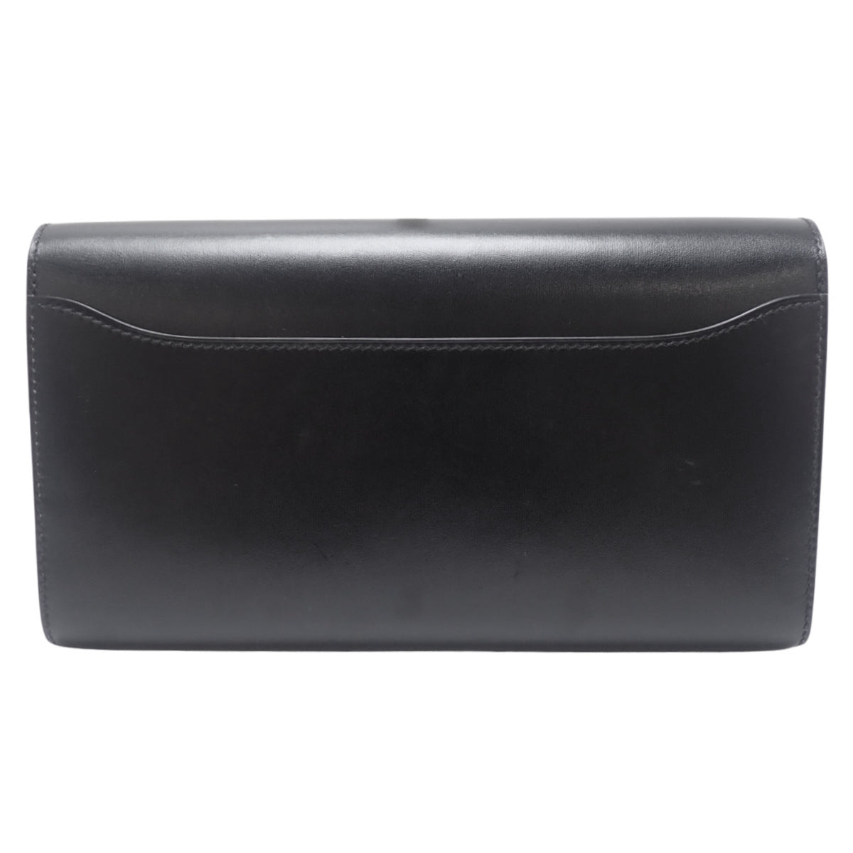 Constance Long To Go Box Calf Black Silver Hardware W Stamp