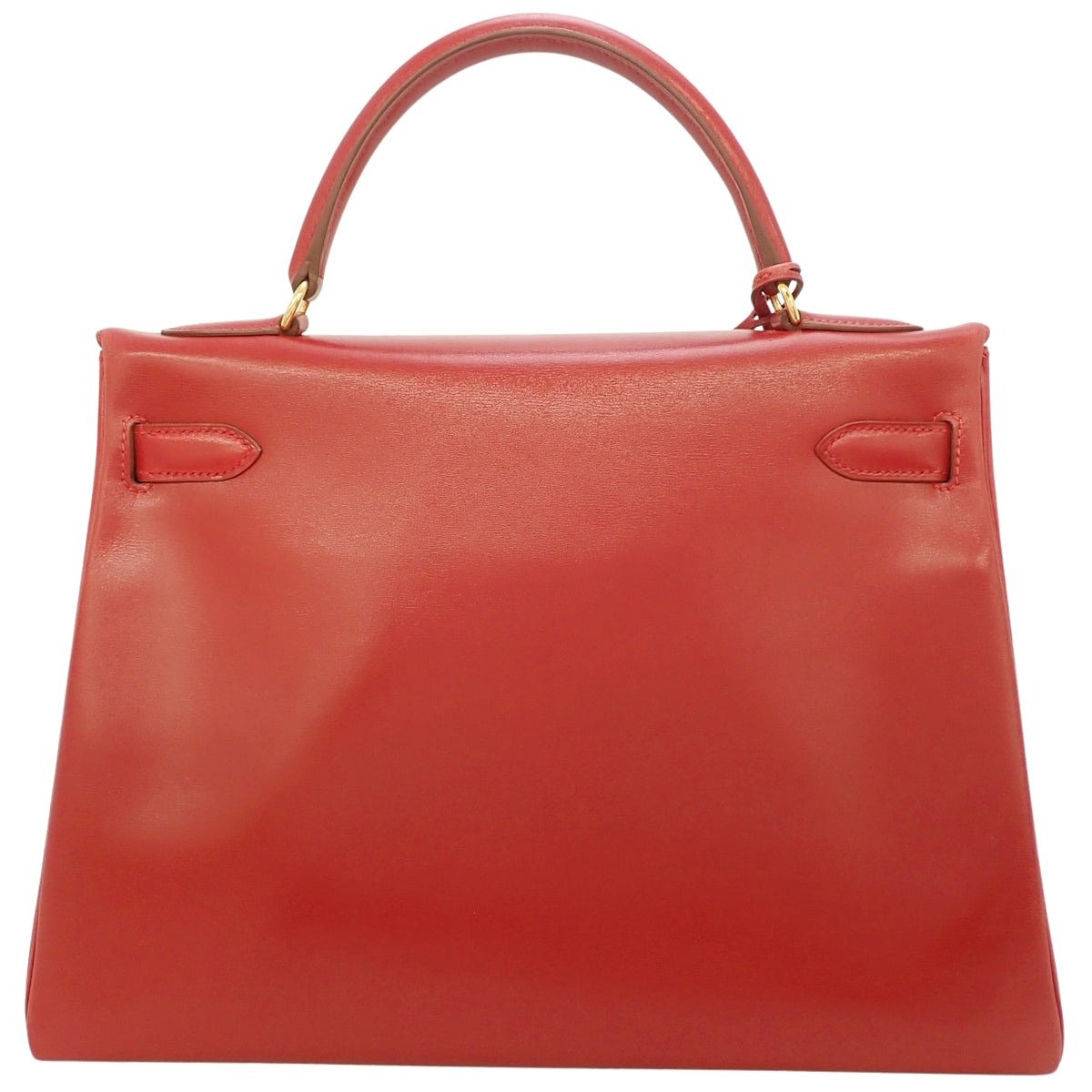 ケリー32 (内縫い) ボックスカーフ ルージュヴィフ ゴールド金具 〇Z刻印