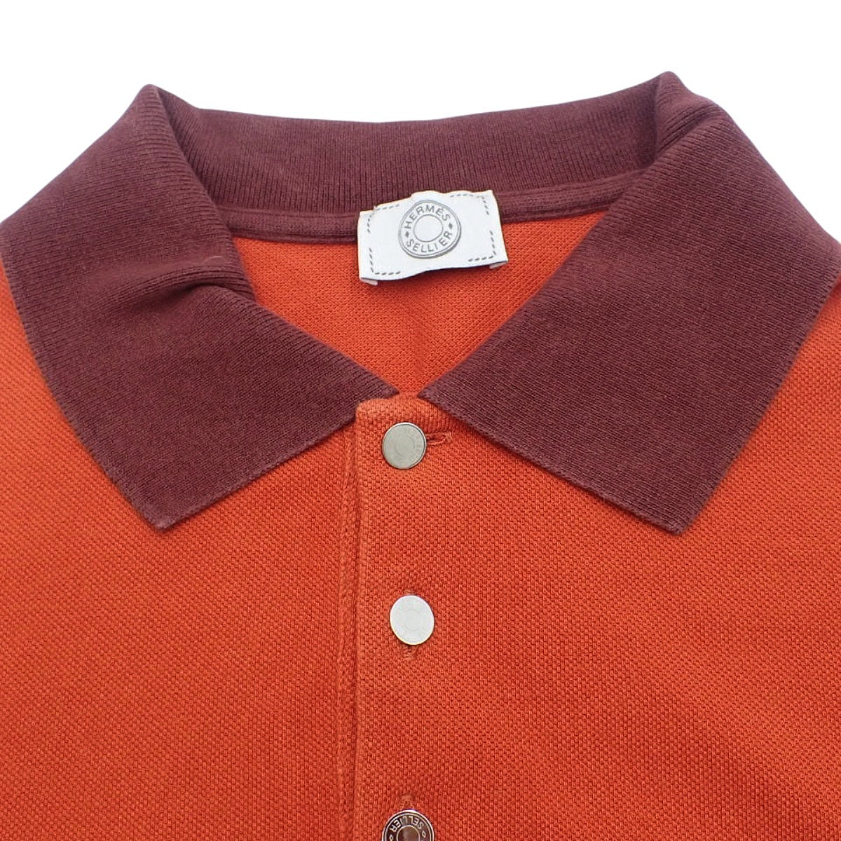 バイカラーポロシャツ L コットン