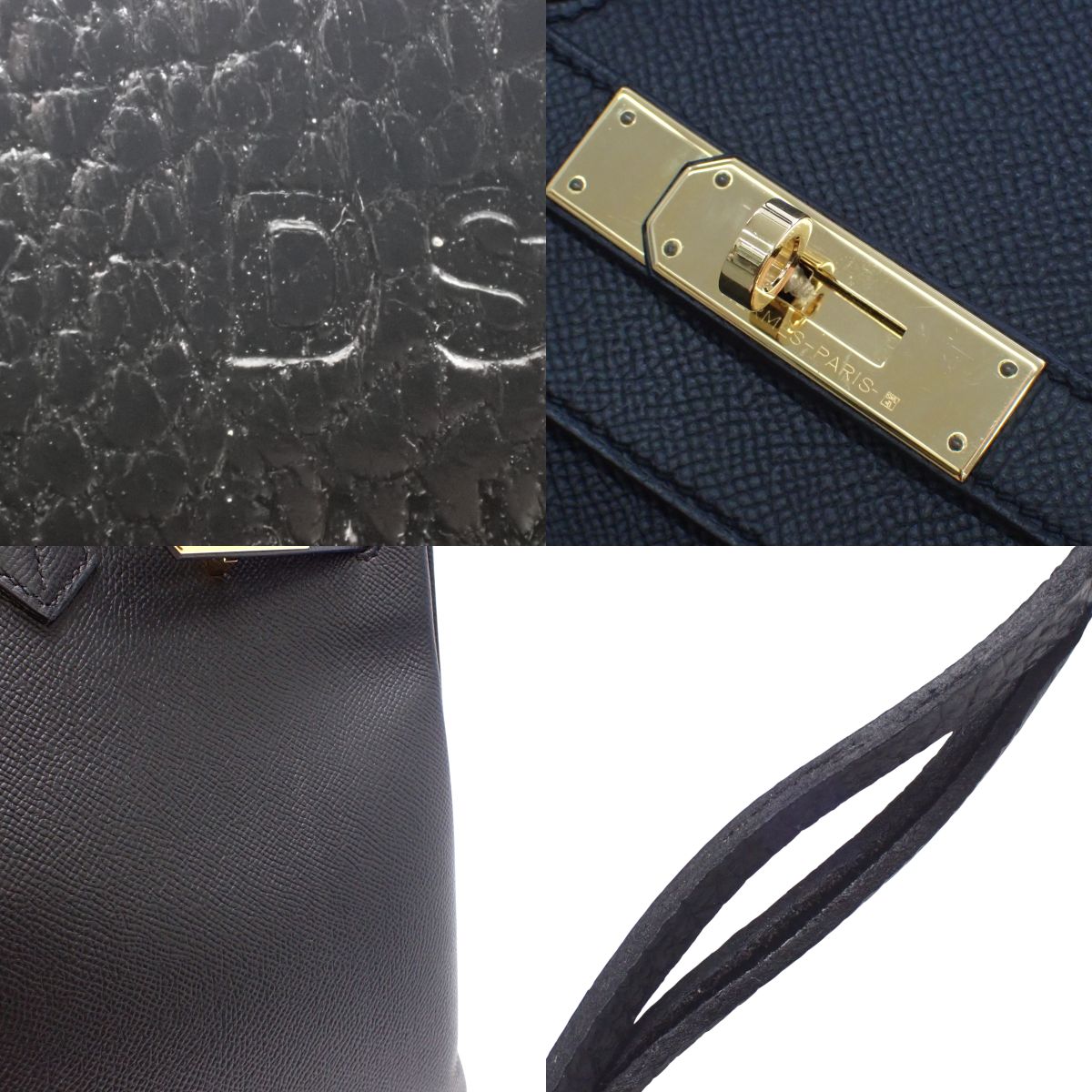 バーキン35 ヴォーエプソン ブラック ゴールド金具 D刻印