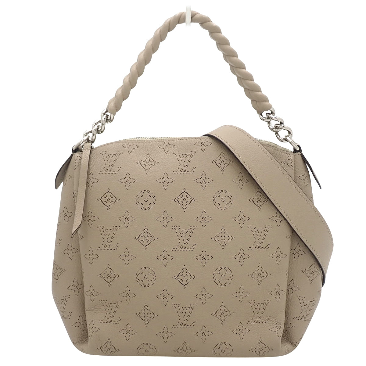 Monogram Mahina Babylone Chain BB, Mahina Leather, Galet, M51224