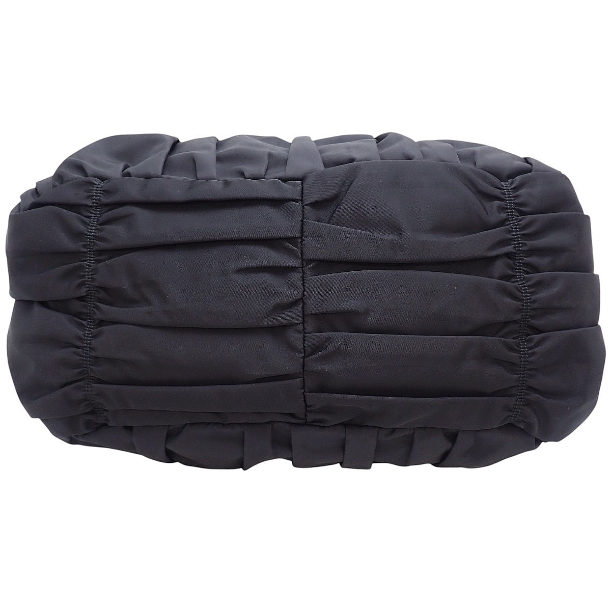 ギャザー トートバッグ ナイロン レザー TESSUTO GAUFRE NERO ネロ BN1336