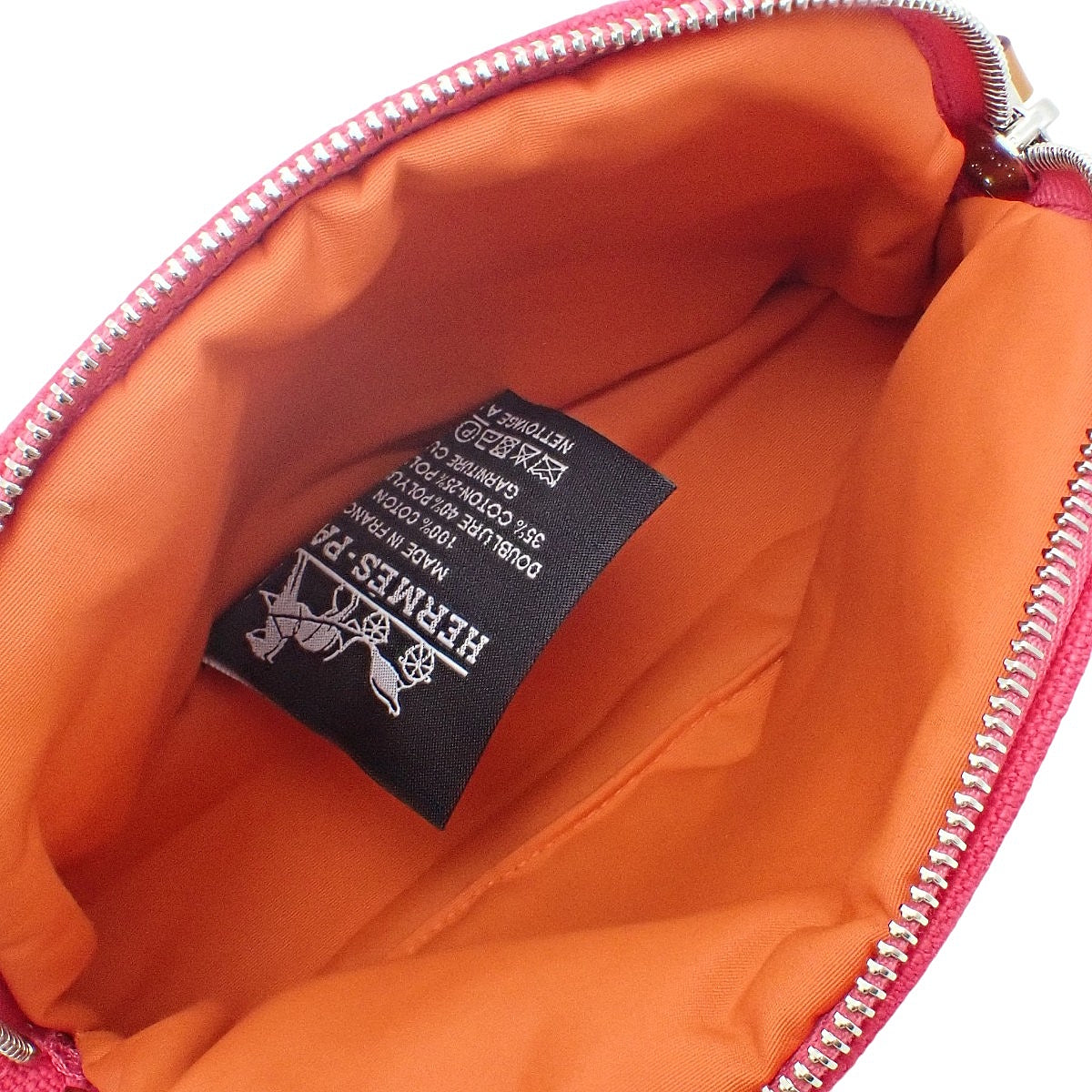 Bolide Pouch Mini Mini Cotton Canvas Hibiscus Silver Hardware