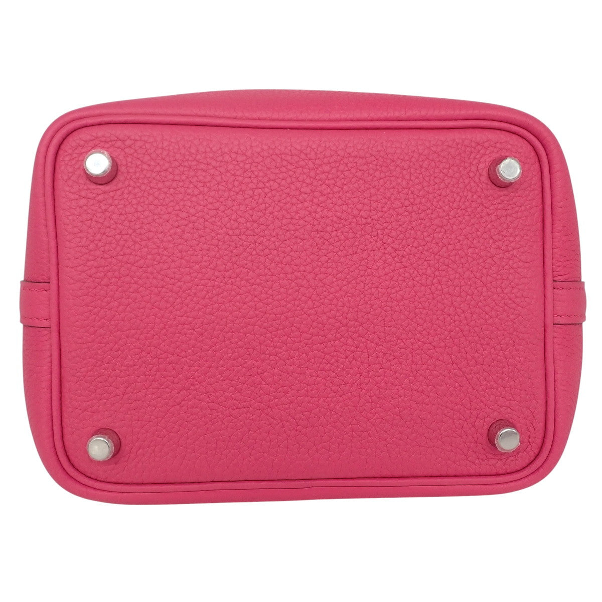 Picotin Lock PM Taurillon Clemence Palladium Hardware Rose Shocking Silver Hardware B stamp