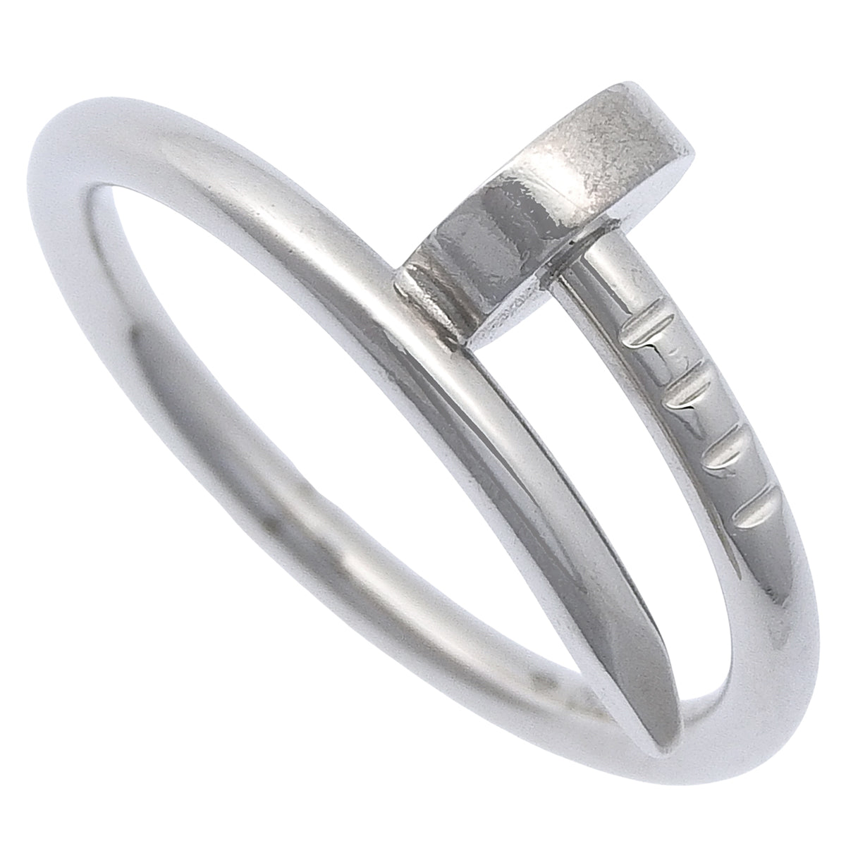 Juste un Clou ring, small model, 18K white gold, size 47, 3.3g, jewelry
