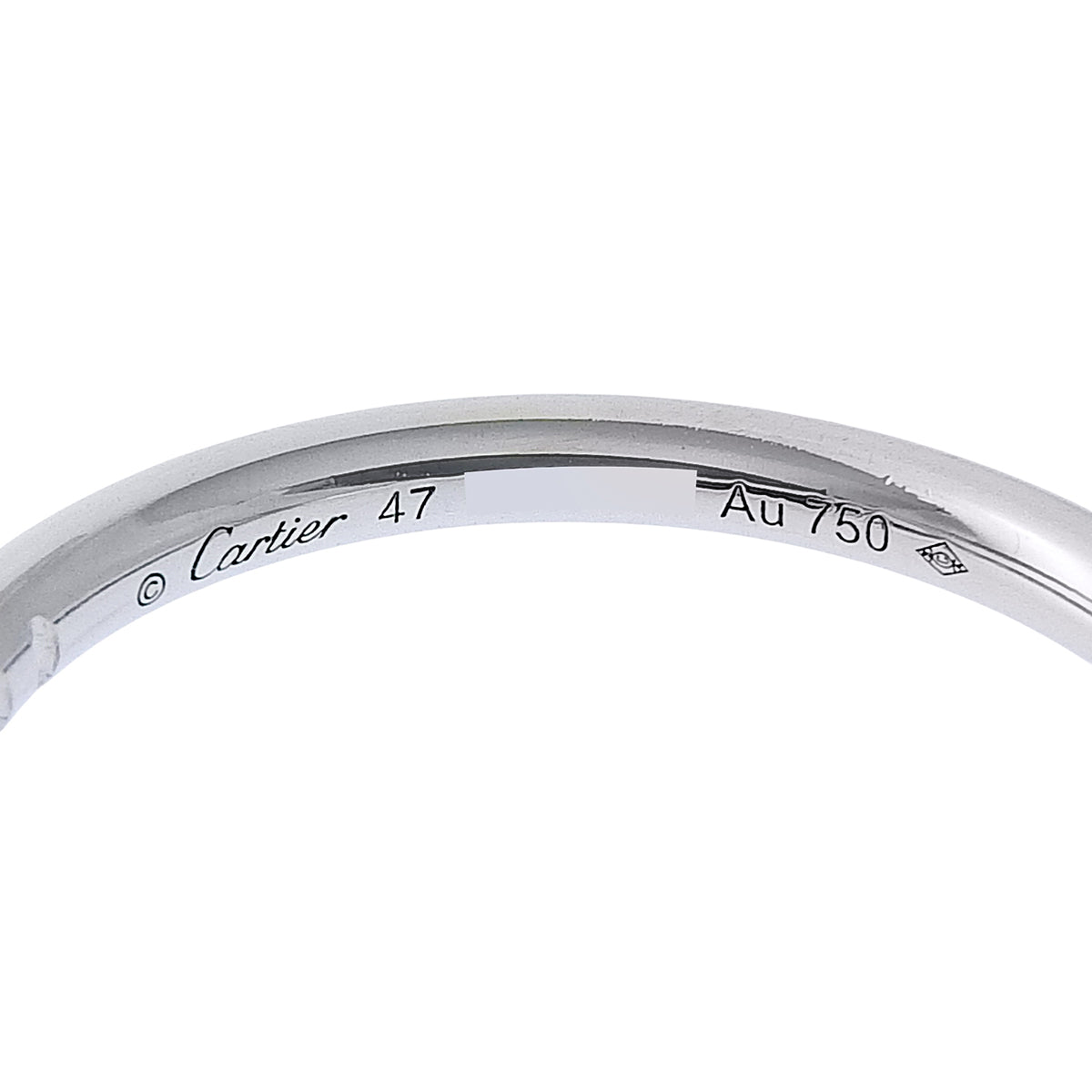 Juste un Clou ring, small model, 18K white gold, size 47, 3.3g, jewelry