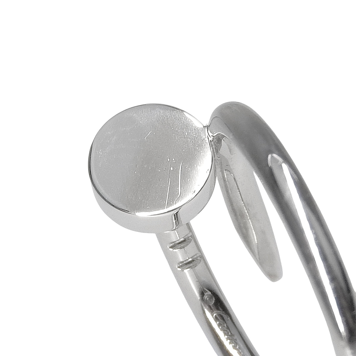 Juste un Clou ring, small model, 18K white gold, size 47, 3.3g, jewelry