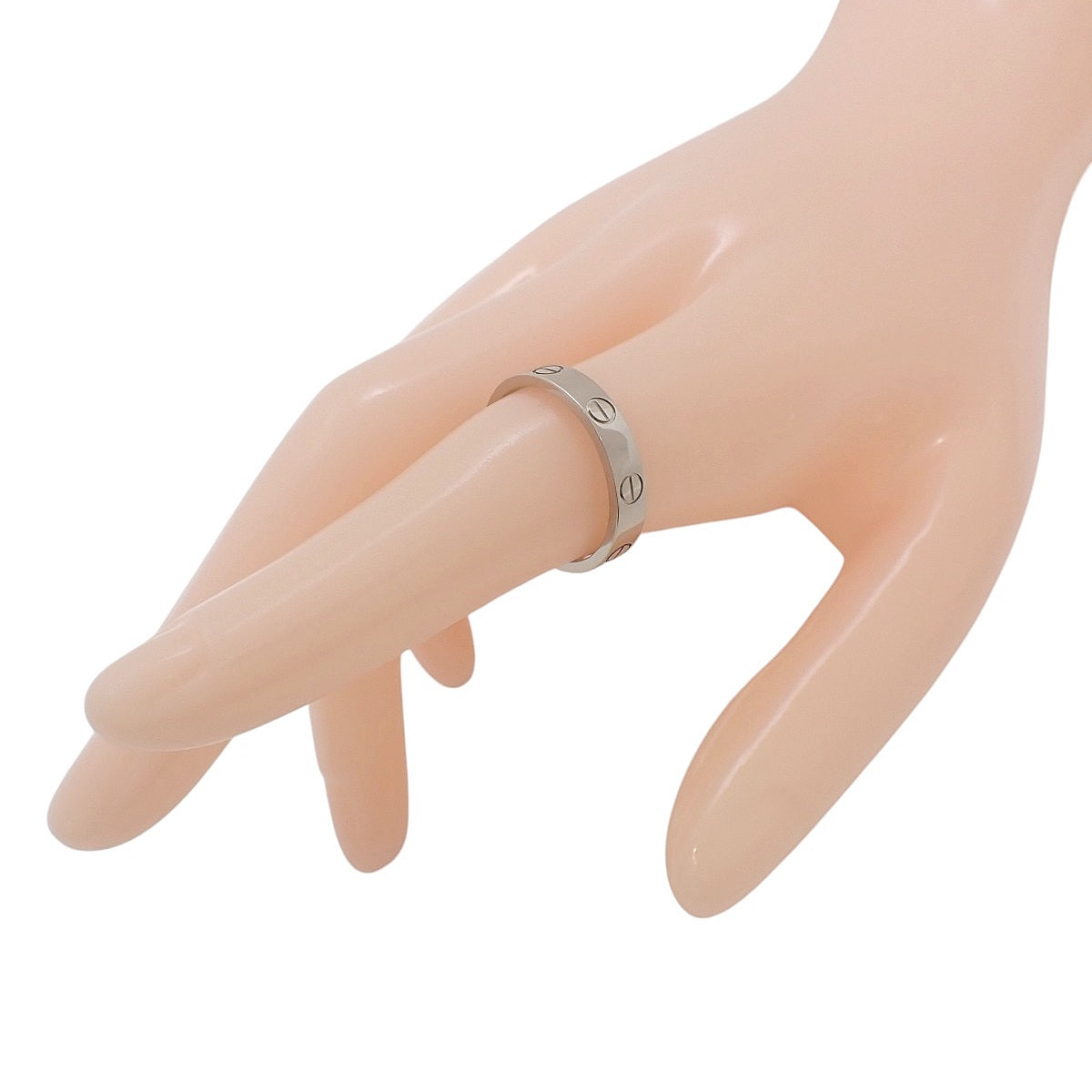 LOVEリング スモールモデル ホワイトゴールド K18WG 54 4.3g