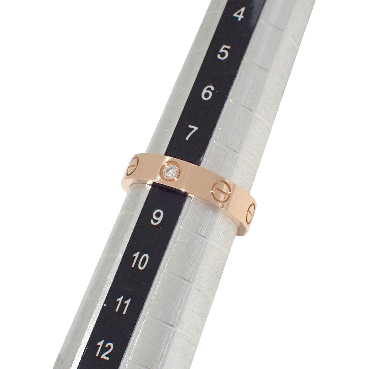 LOVEリング スモールモデル ダイヤモンド1石 ダイヤモンド K18PG 48 4.0g 1PD