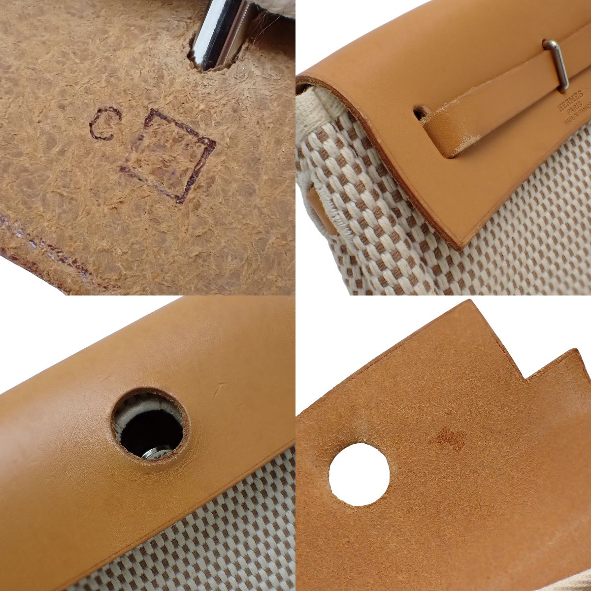 エールバッグTPM トワルアッシュ ヴァッシュハンター パラジウム金具 ナチュラル □H刻印
