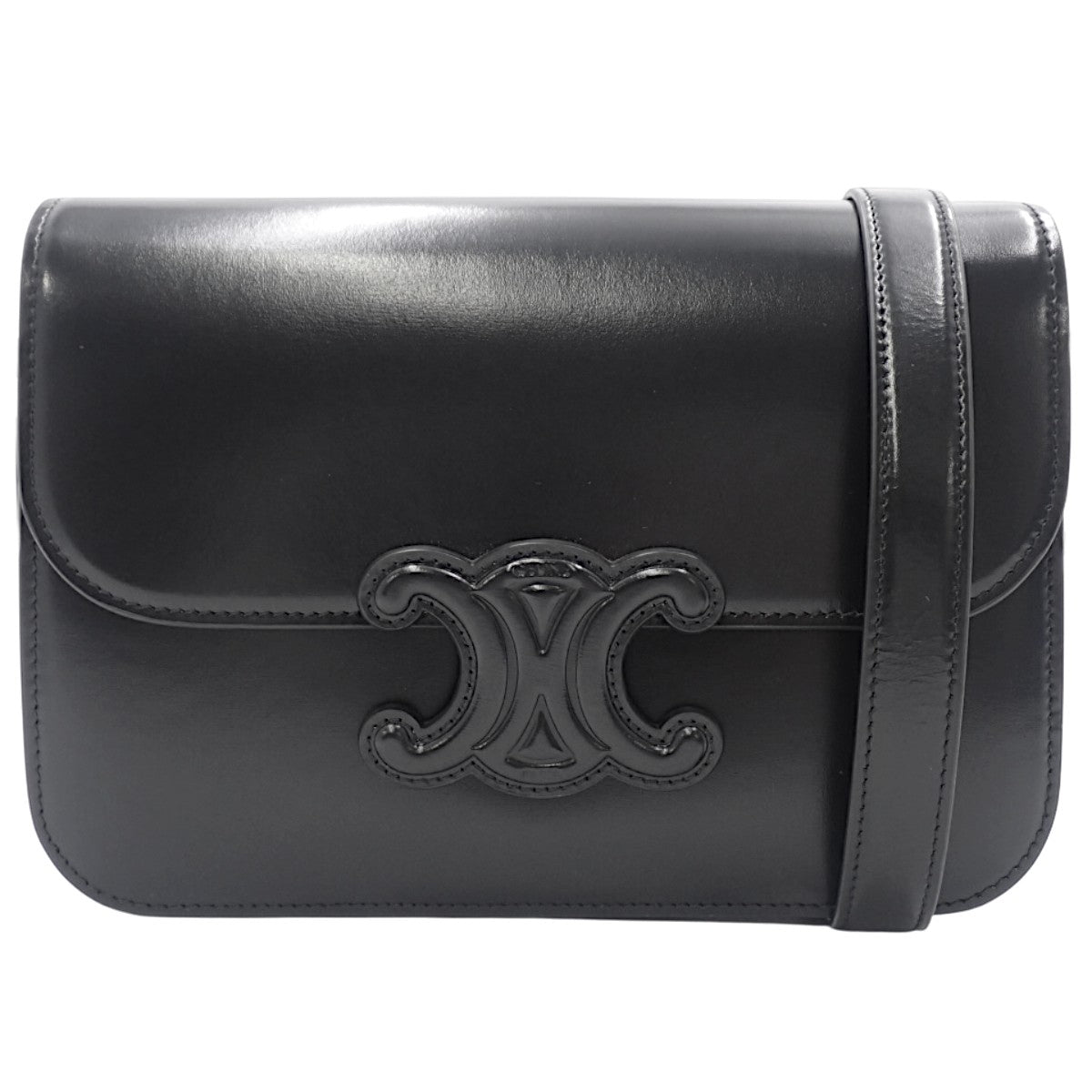 Teen Cuir Triomphe 手袋(皮革,黑色)
