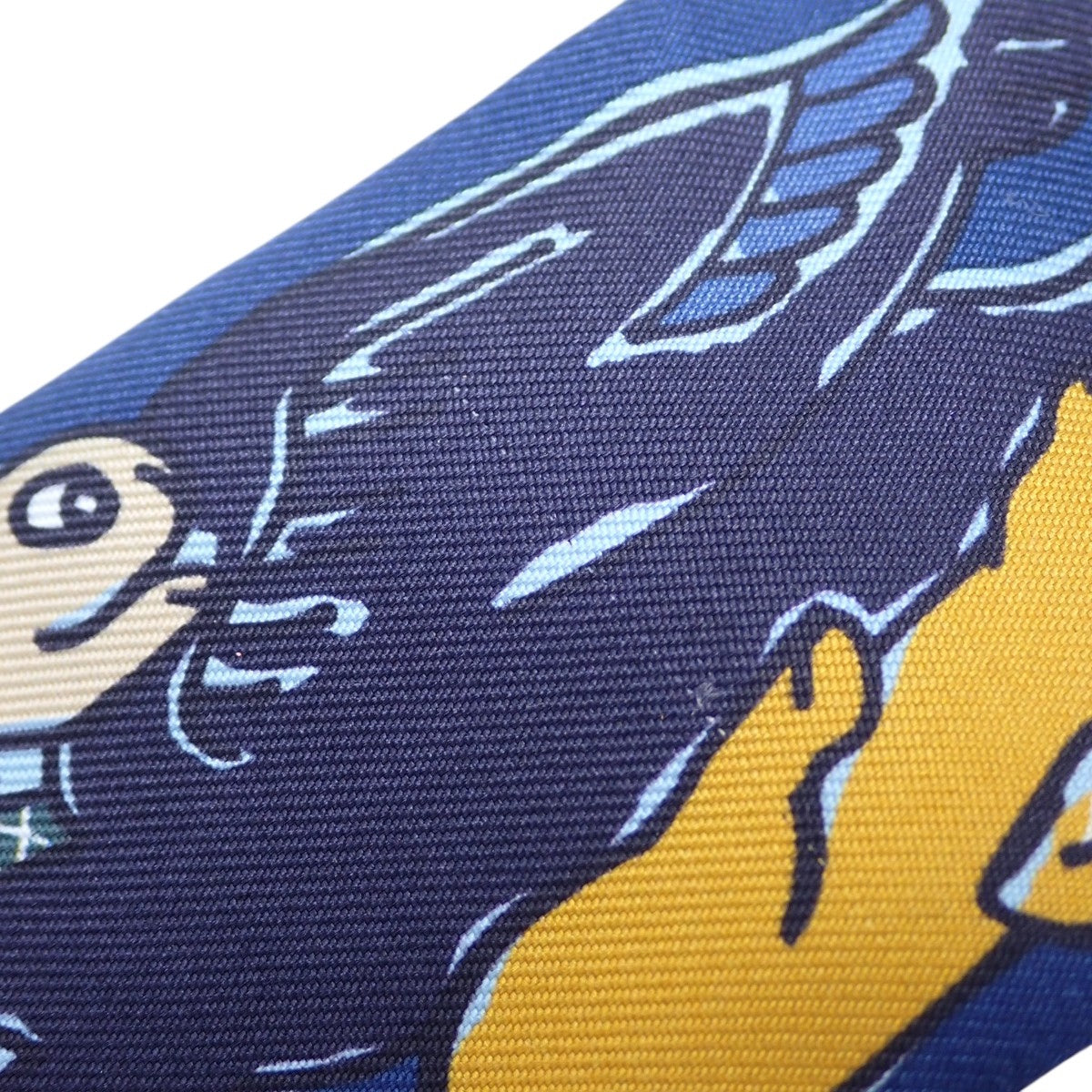 Mille et Un Lapins Twilly, silk, marine/cobalt/ciel, H064007S